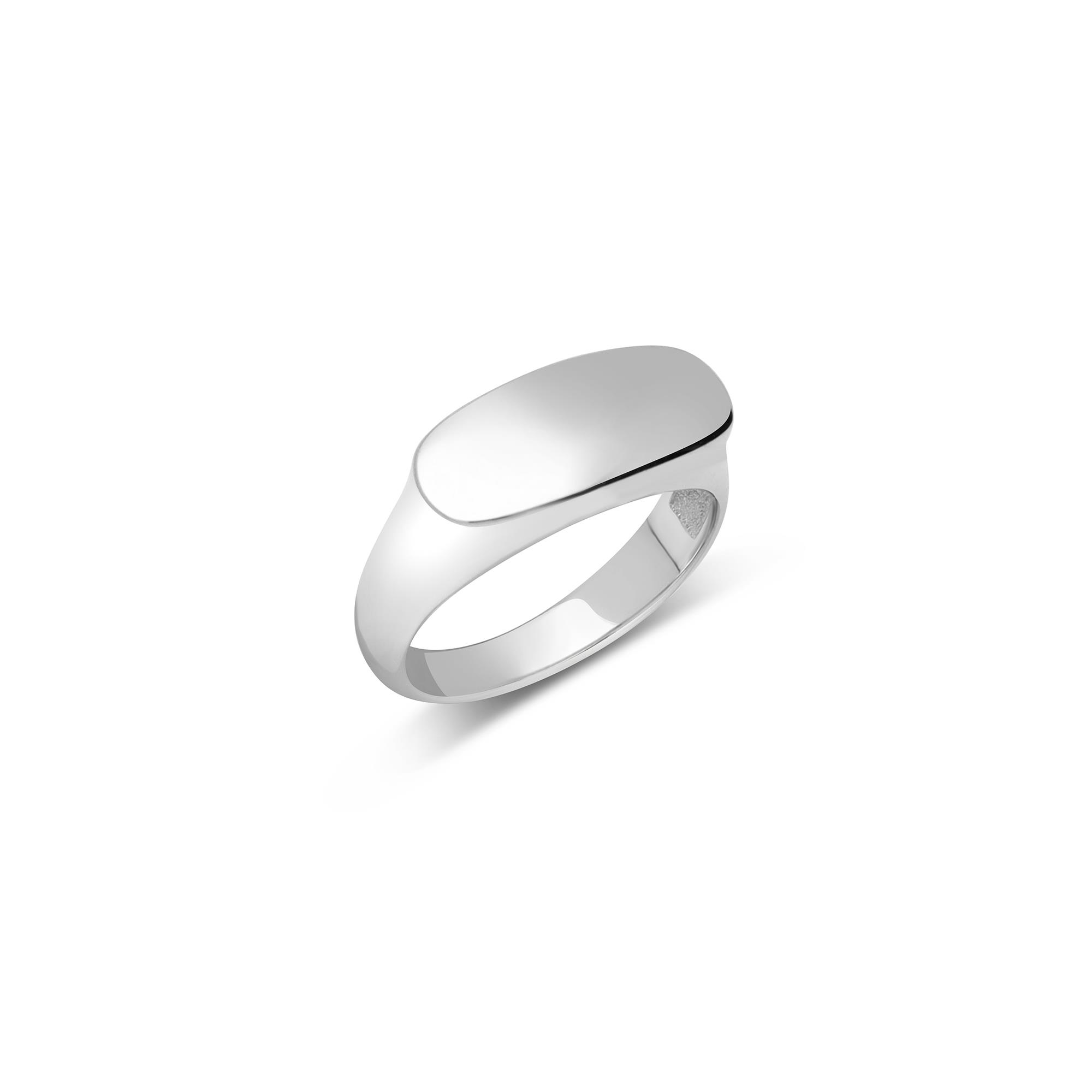 Anello chevalier in argento - LUXURY MILANO