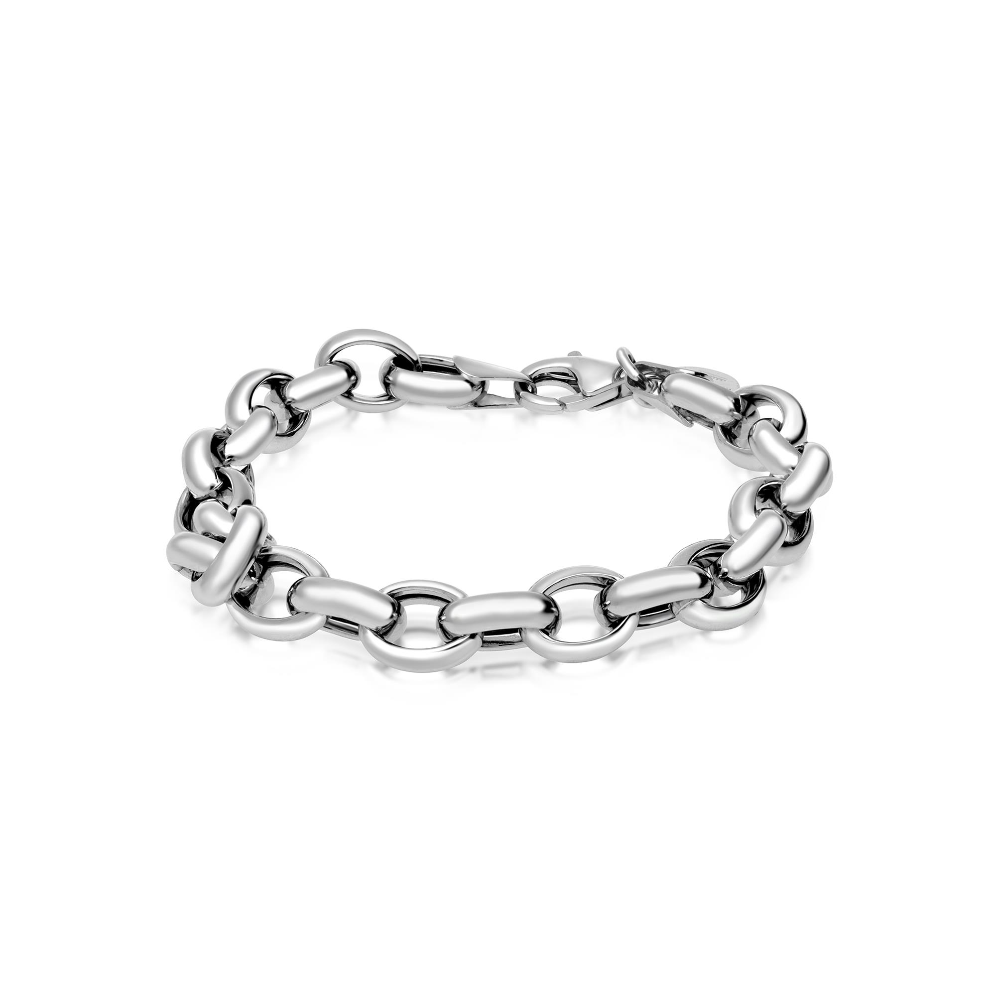 White oval chain bracelet - LUXURY MILANO