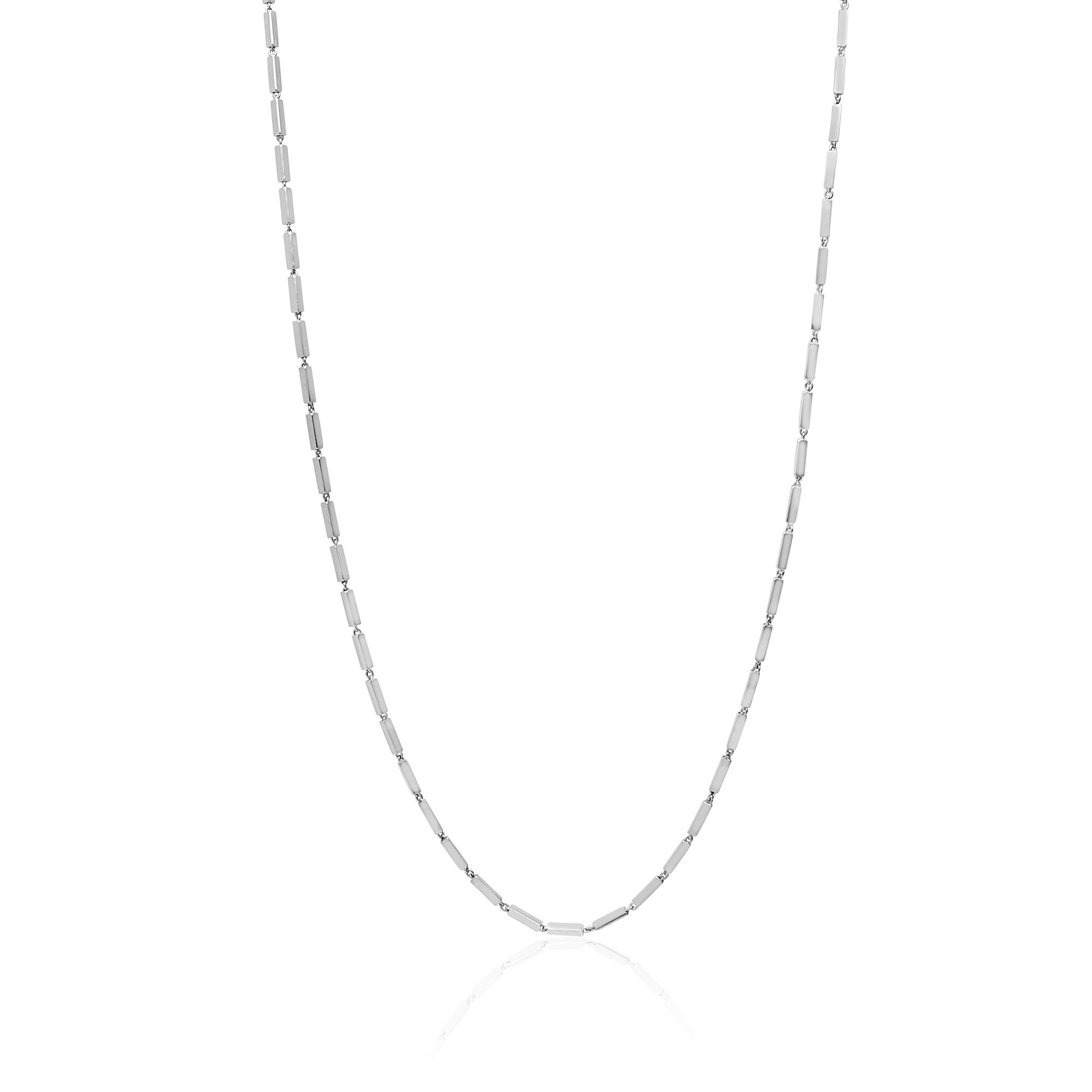 Collana Bianca in argento diamantata - LUXURY MILANO