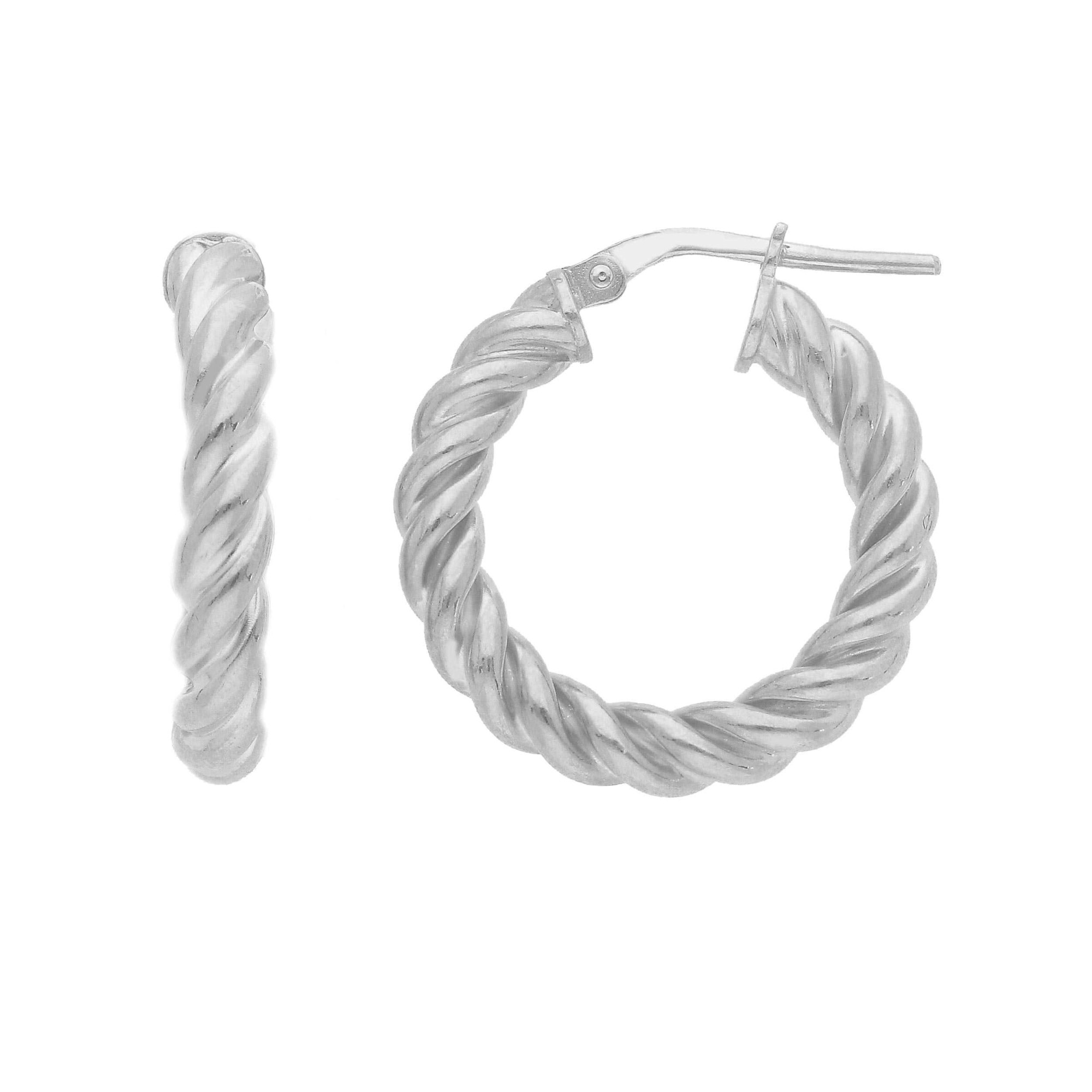 Orecchini a cerchio argento 925 diametro 15 mm ORO&CO 925 - ORO&CO 925
