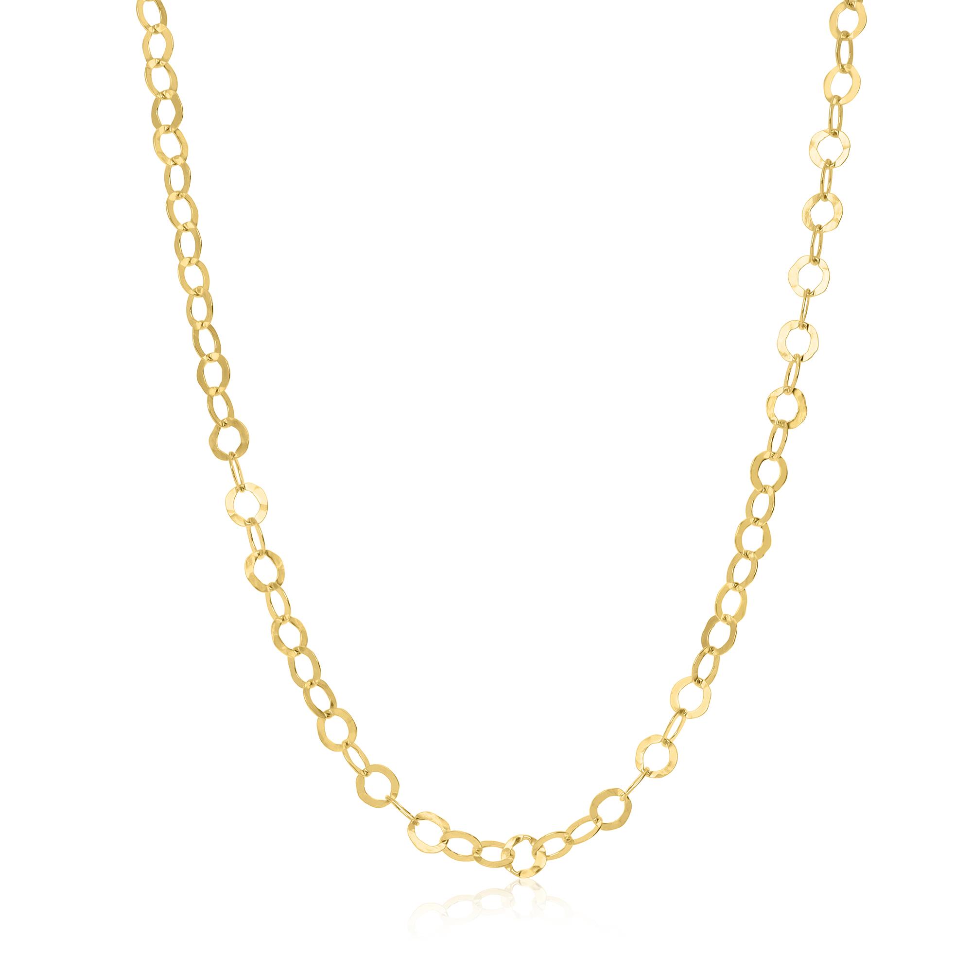 Collana in argento maglia a cerchi - LUXURY MILANO