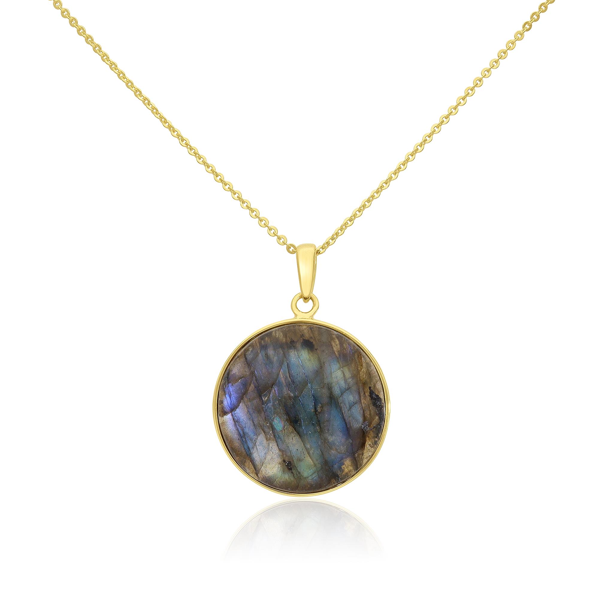 Collana Alexandra in argento con labradorite - LUXURY MILANO