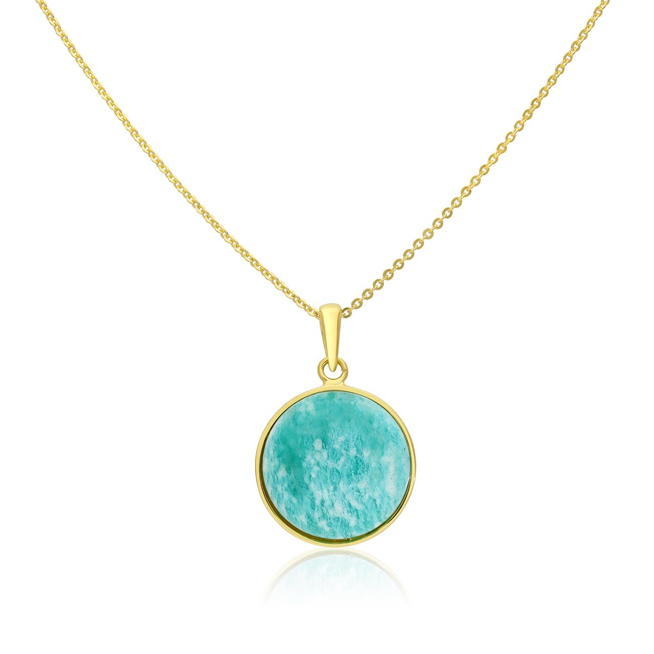 Collana Alexandra in argento con pietra azzurra - LUXURY MILANO