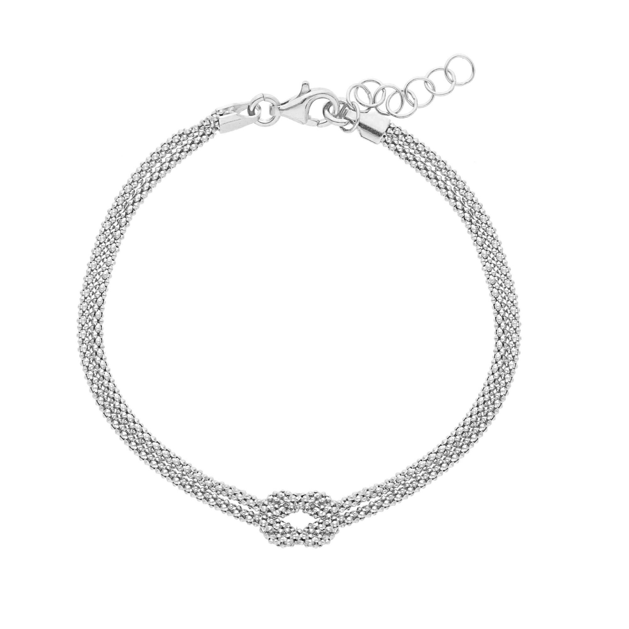 Bracciale in argento nodo centrale ORO&CO 925 - ORO&CO 925