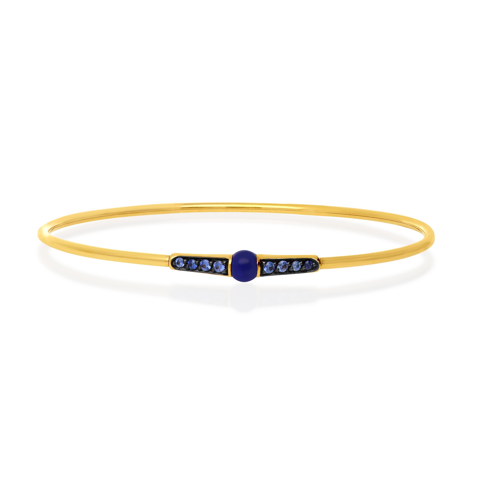 M'ama non m'ama collection bracelet in gold with blue sapphires - POMELLATO