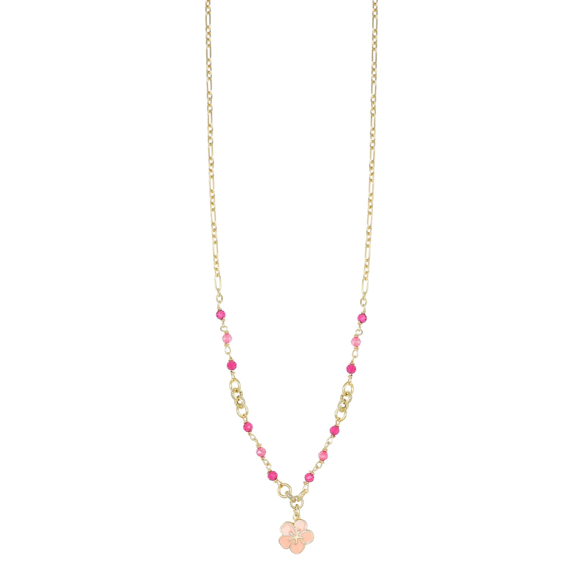 Collana Summer fiore in argento - NIVY