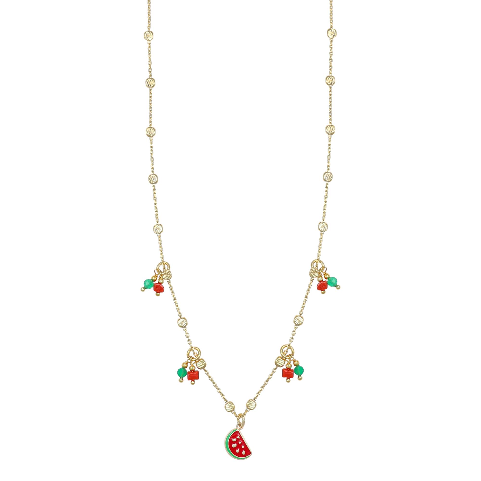 Collana Summer anguria in argento - NIVY