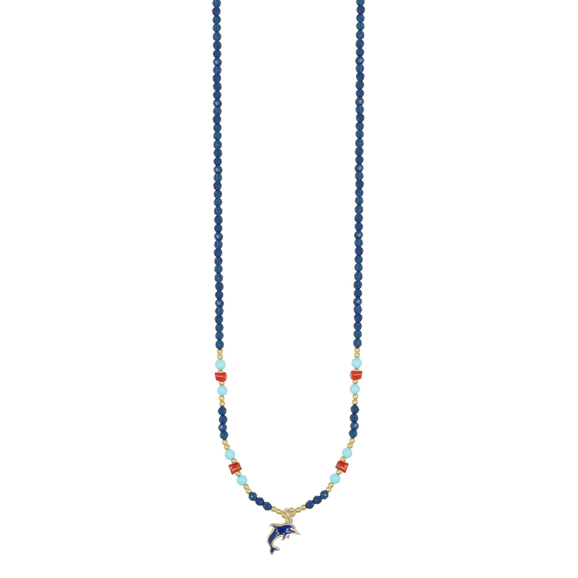 Collana Summer delfino in argento - NIVY