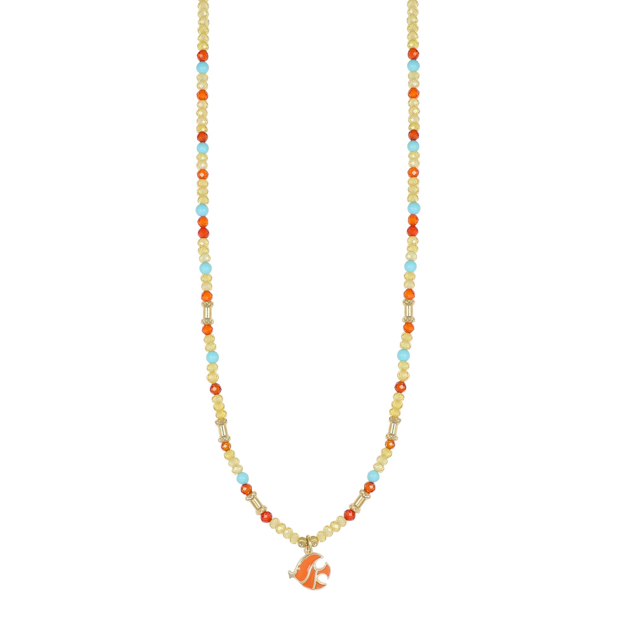 Collana Summer pesce in argento - NIVY