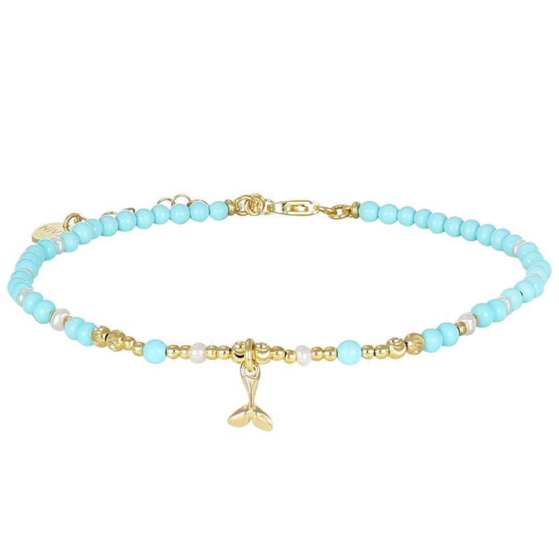 Cavigliera Summer balena in argento - NIVY