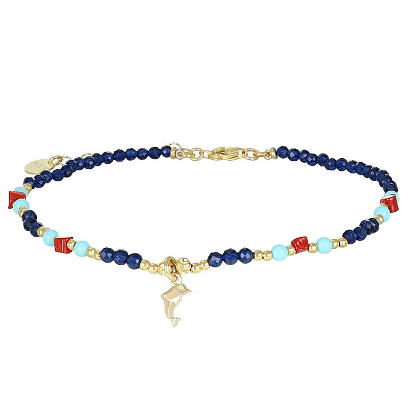 Cavigliera Summer delfino in argento - NIVY