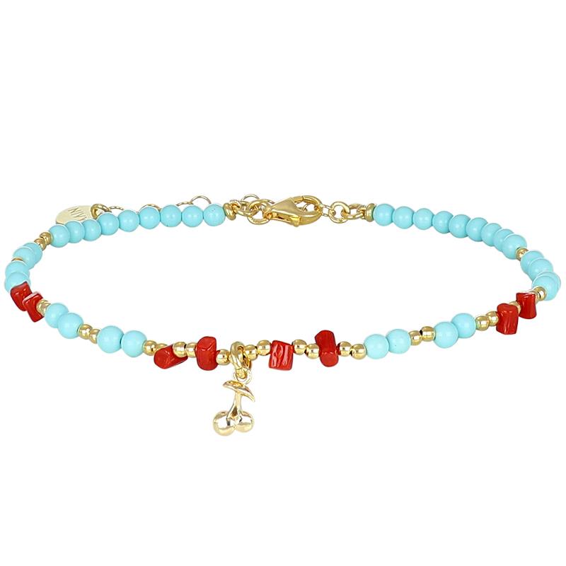 Cavigliera Summer ciliegie in argento - NIVY