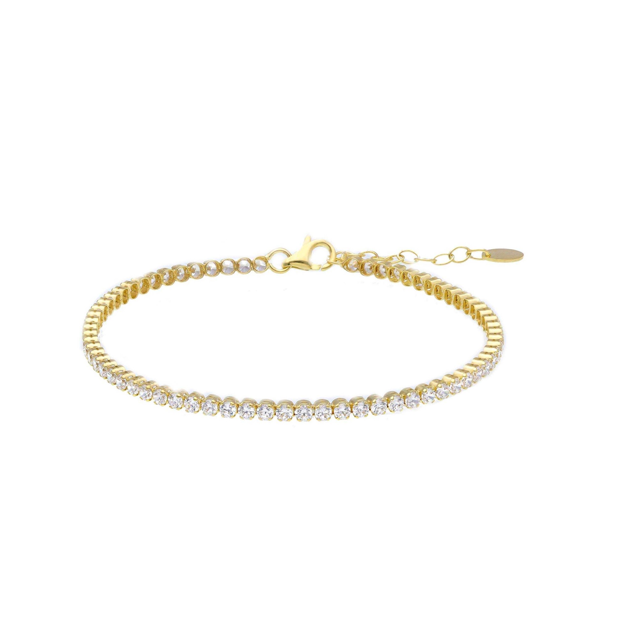 Bracciale tennis in oro giallo 9 kt - ORO&CO
