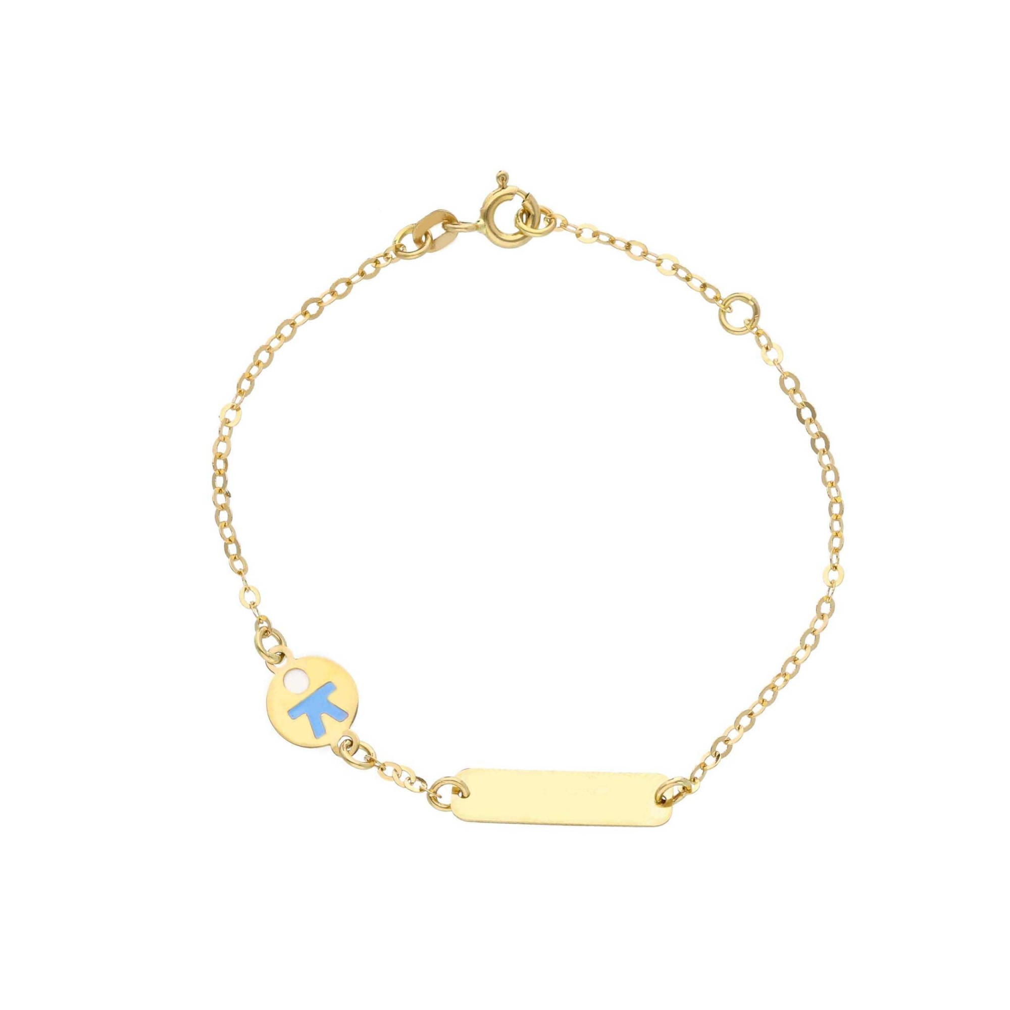 Bracciale bimbo oro giallo e smalto 18 kt - ORO&CO