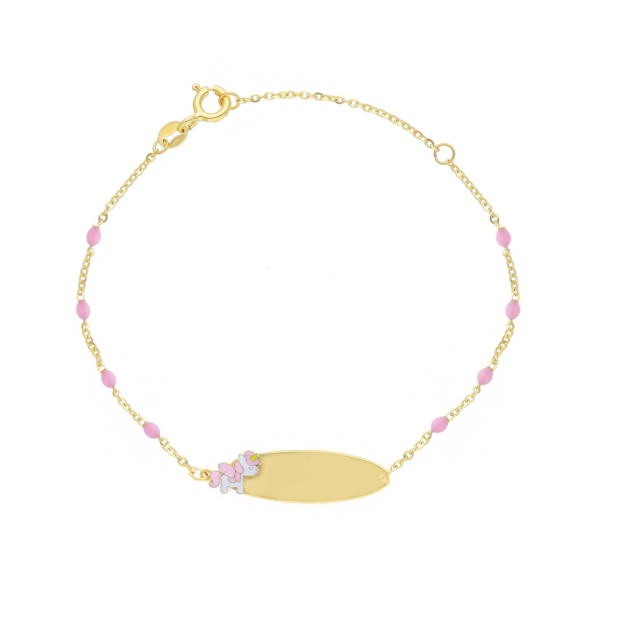 Bracciale bimbo in oro giallo e smalto 9 kt - ORO&CO