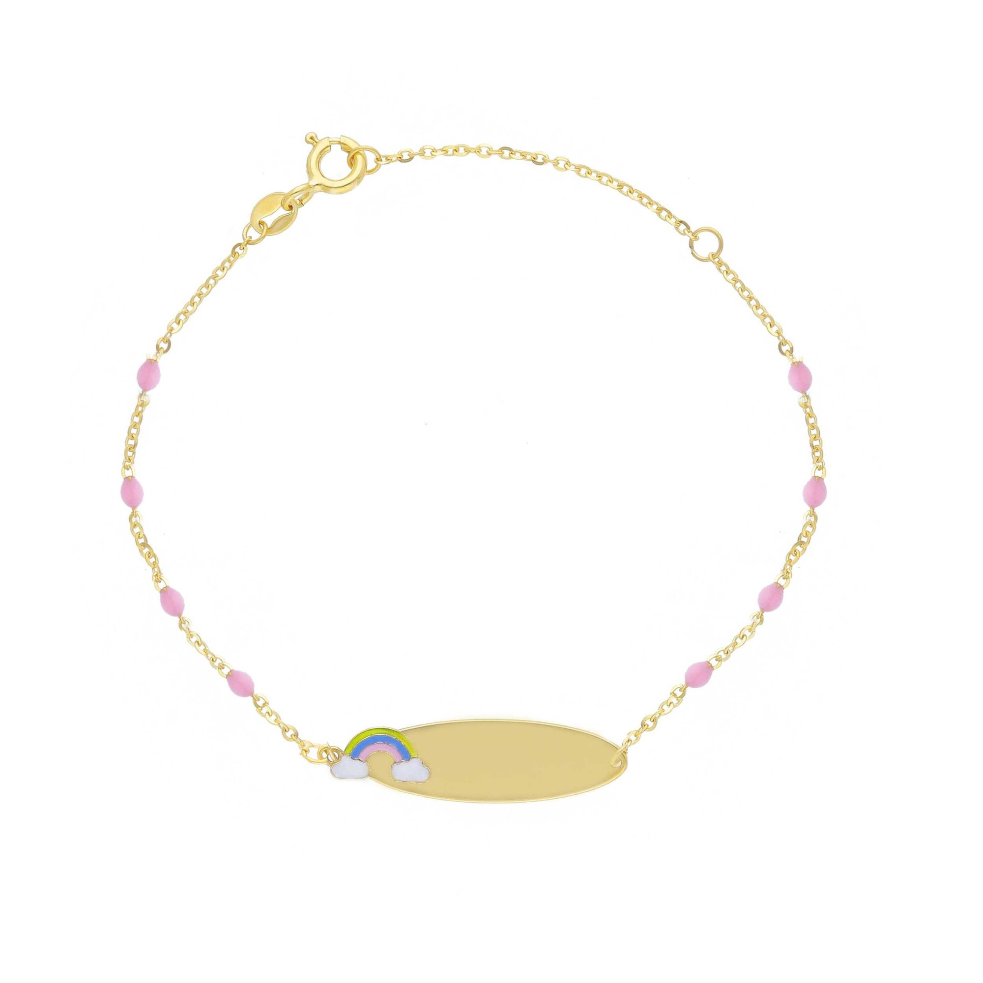 Bracciale bimbo in oro giallo e smalto 9 kt - ORO&CO