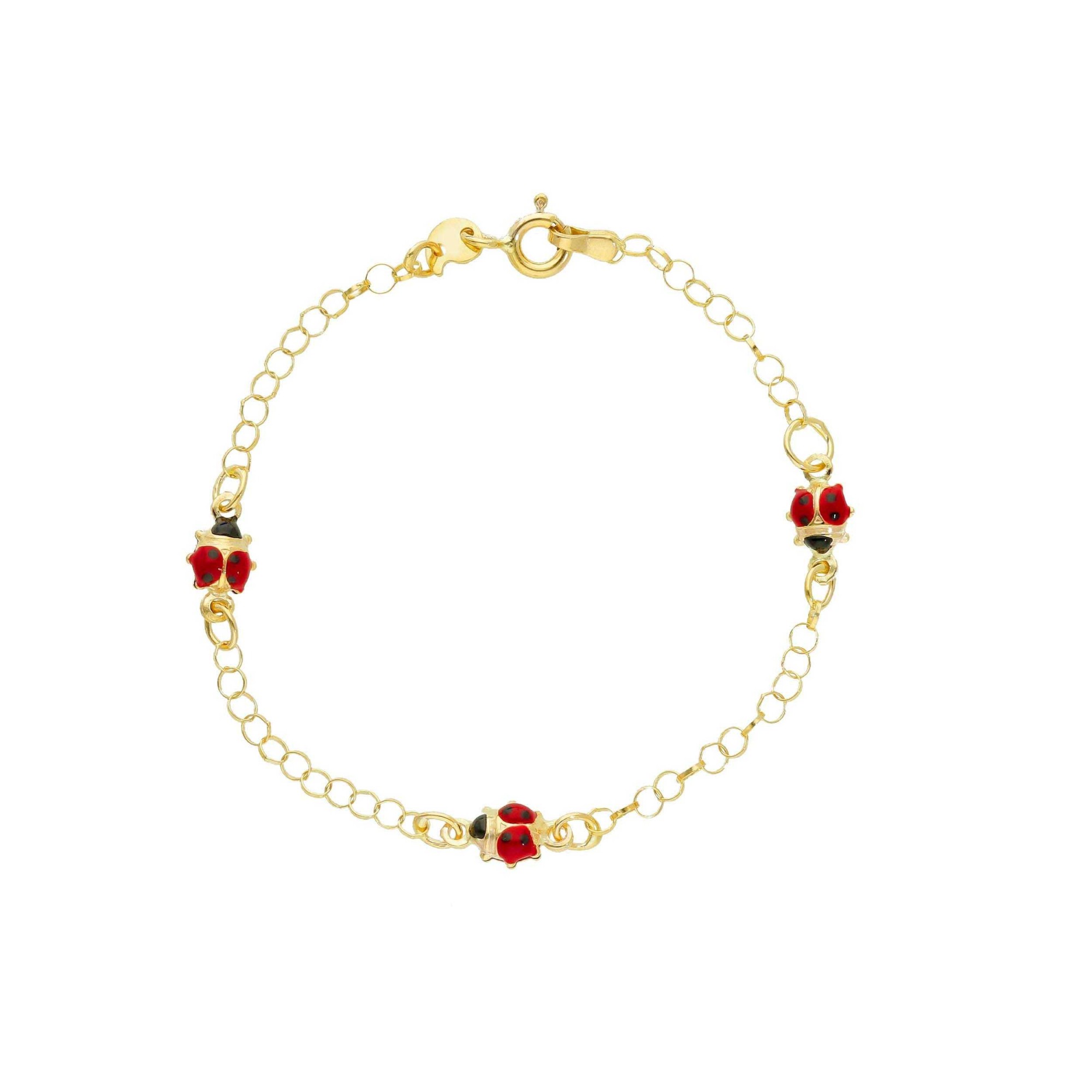 Pulsera de niño en oro amarillo y esmalte de 9 kt - ORO&CO