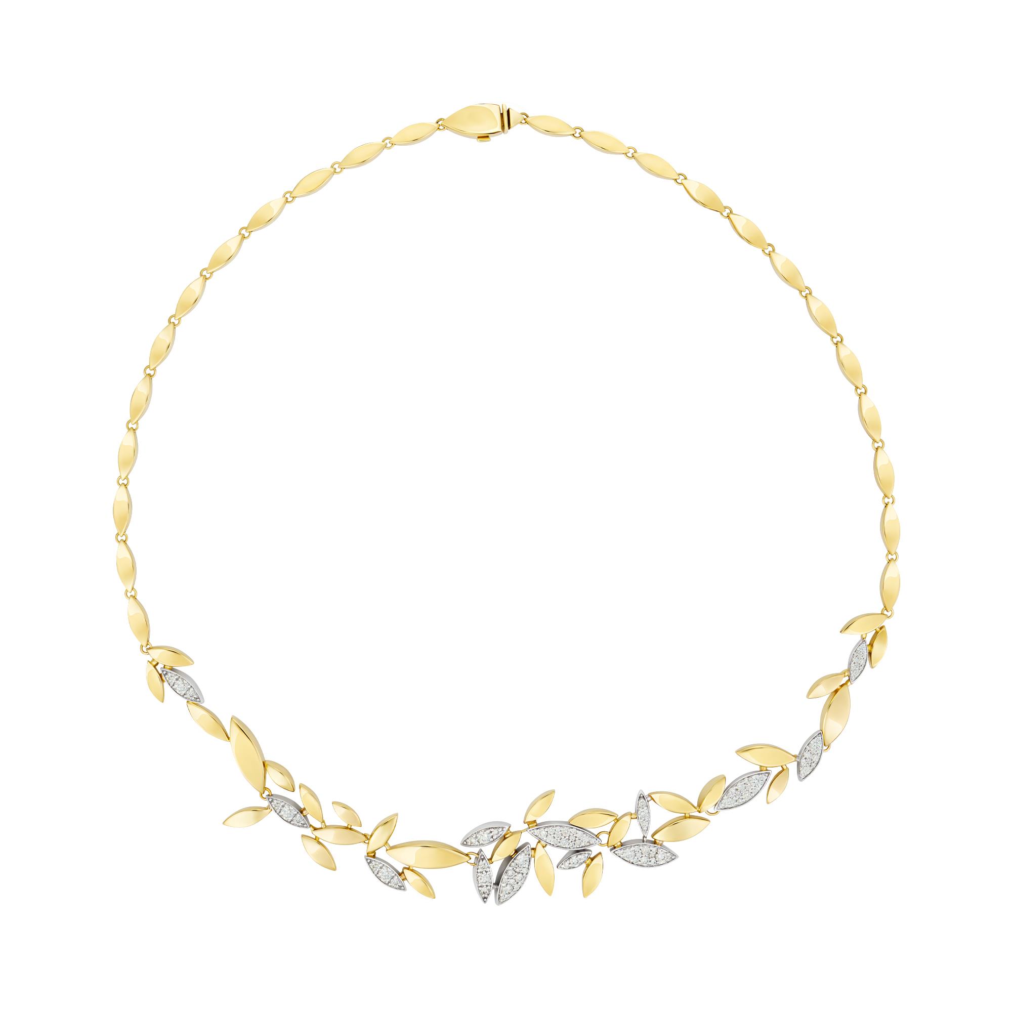 Collana Foglie con diamanti ct. 1,30 - ALFIERI & ST. JOHN