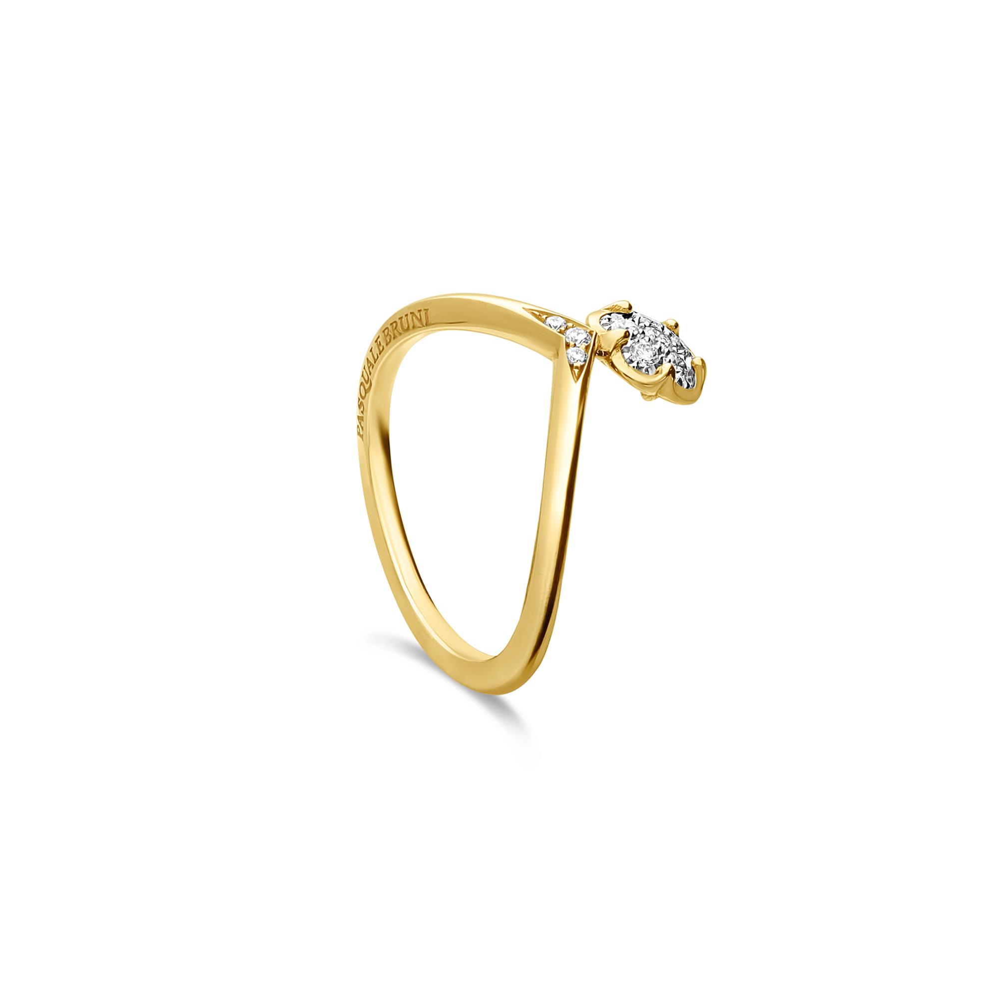 Anello Bon Ton Fioremì con diamanti - PASQUALE BRUNI
