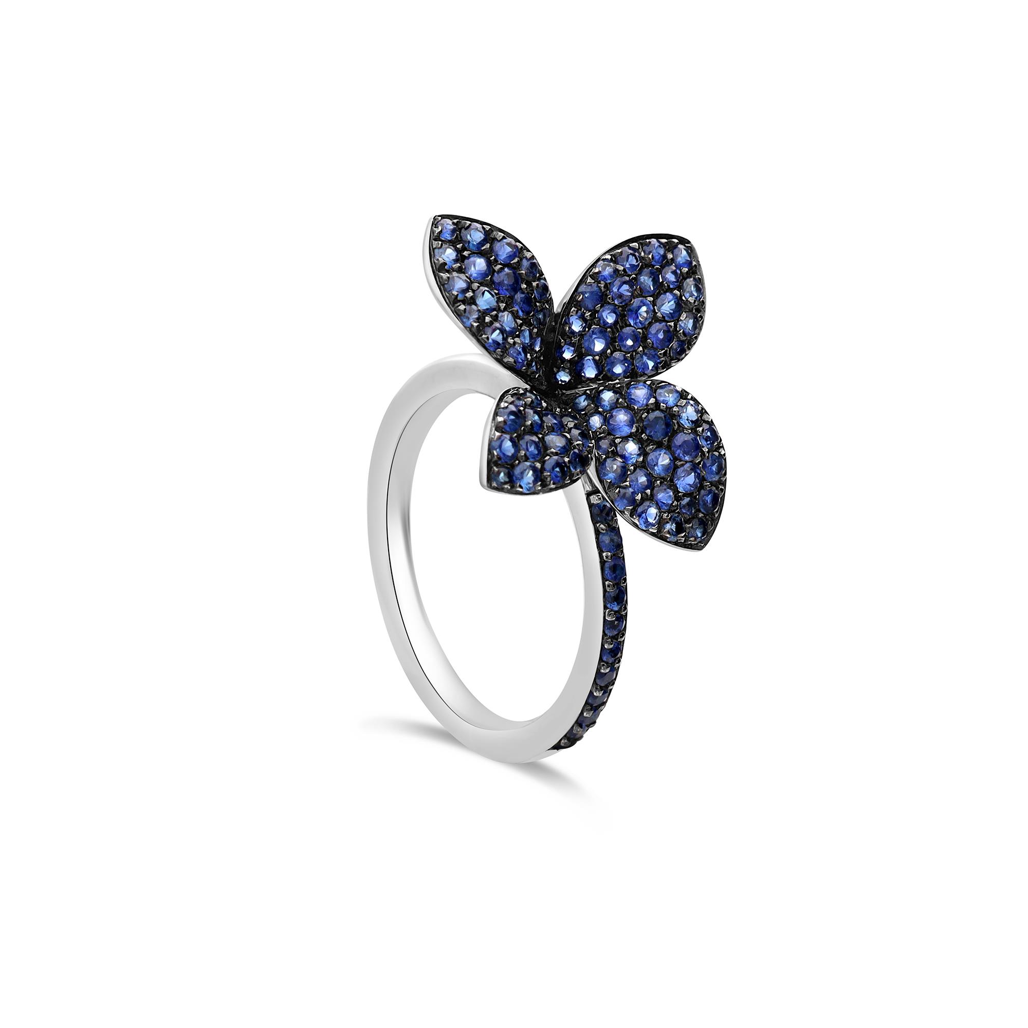 Anello Giardini Segreti con zaffiri - PASQUALE BRUNI