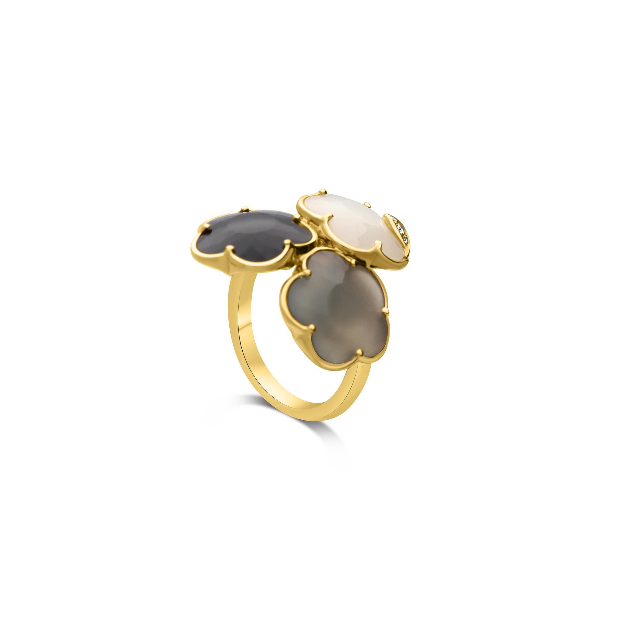 Anello Petit Joli Bouquet Lunaire con diamanti - PASQUALE BRUNI