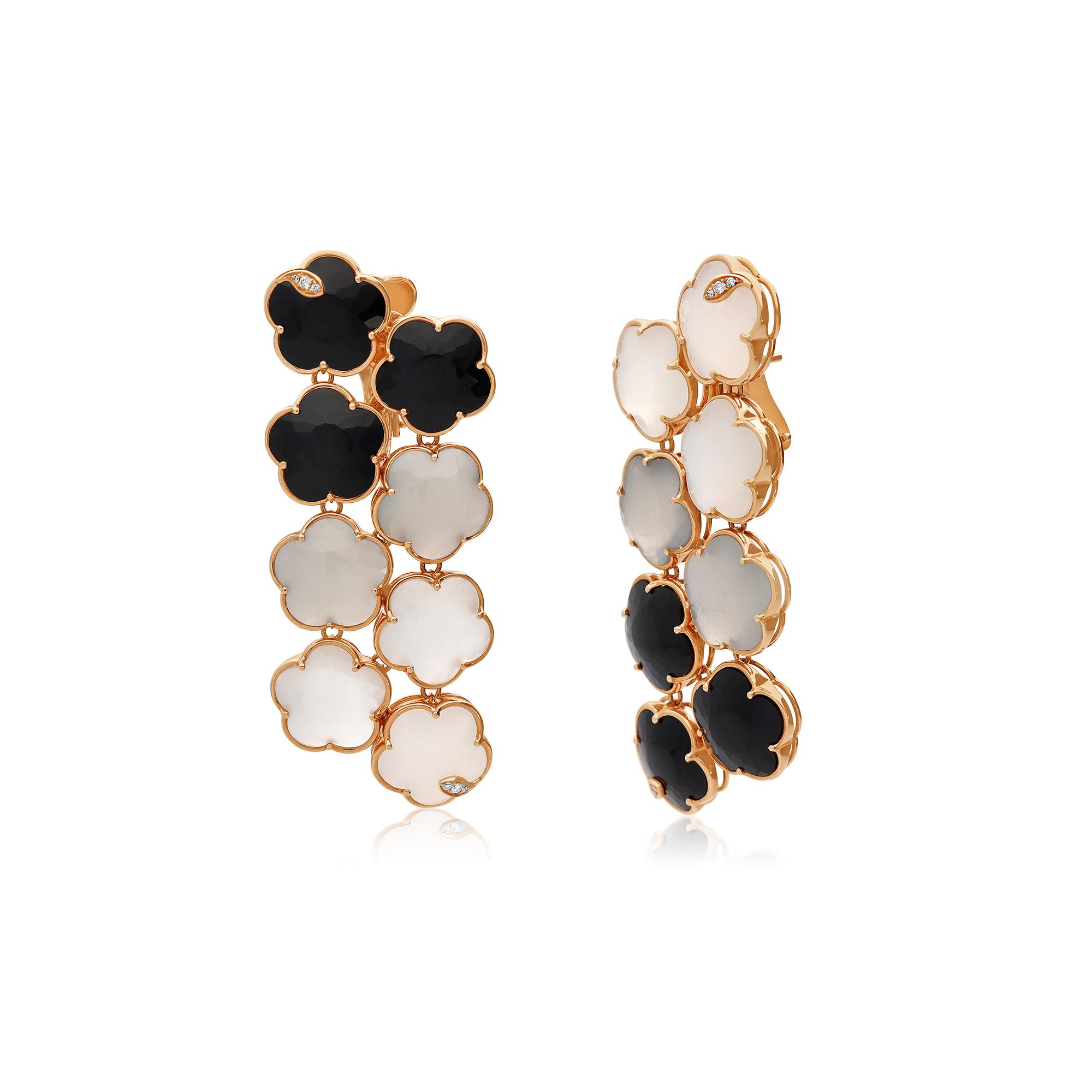 Pendientes Petit Joli Bouquet Lunaire con diamantes - PASQUALE BRUNI
