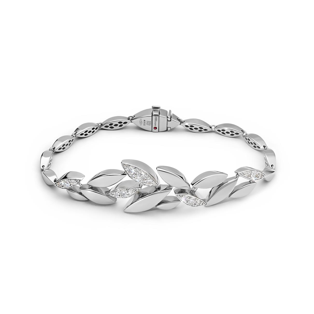 Bracciale Foglie con diamanti ct. 0,51 - ALFIERI & ST. JOHN
