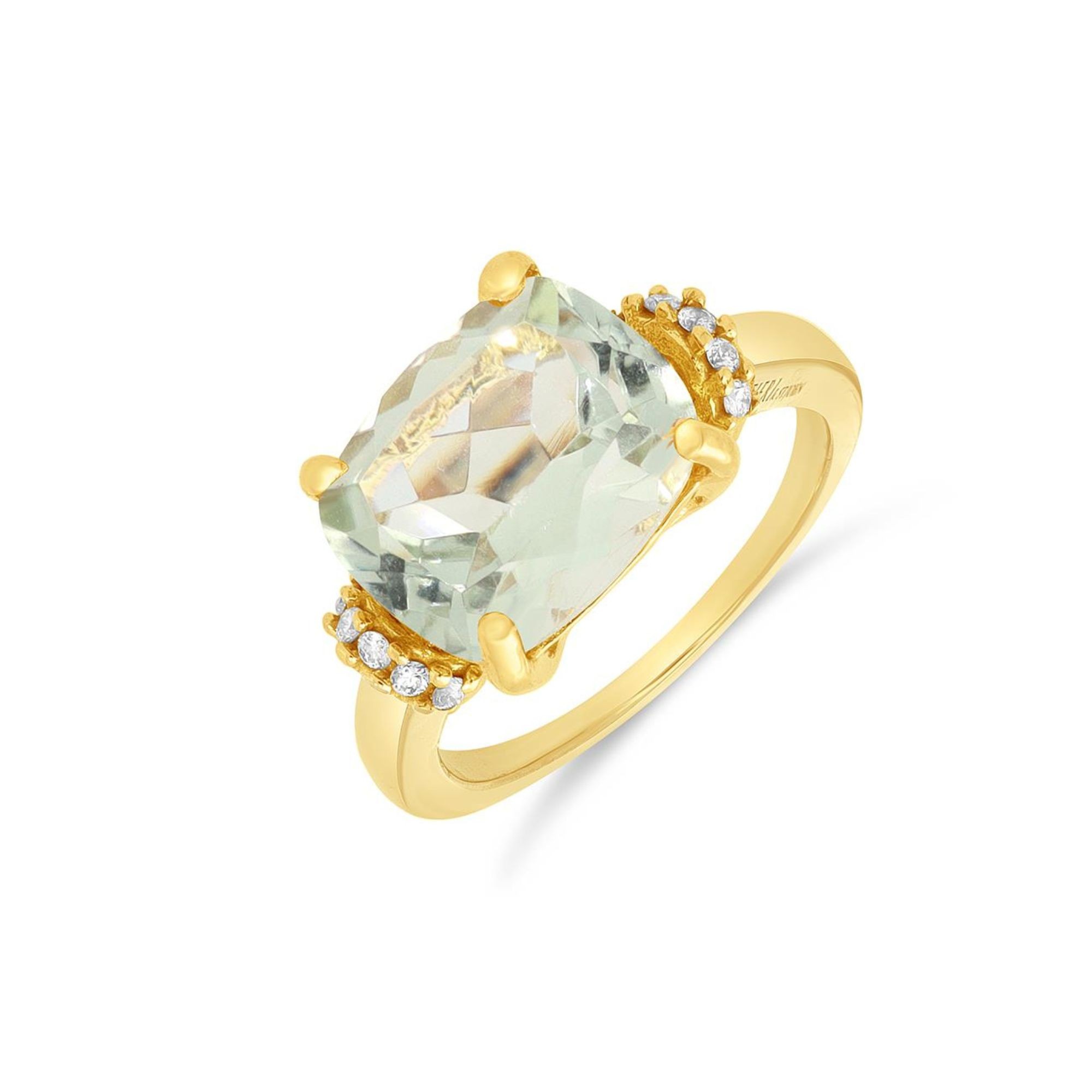 Anillo Gemma con prasiolita y diamantes - ALFIERI & ST. JOHN