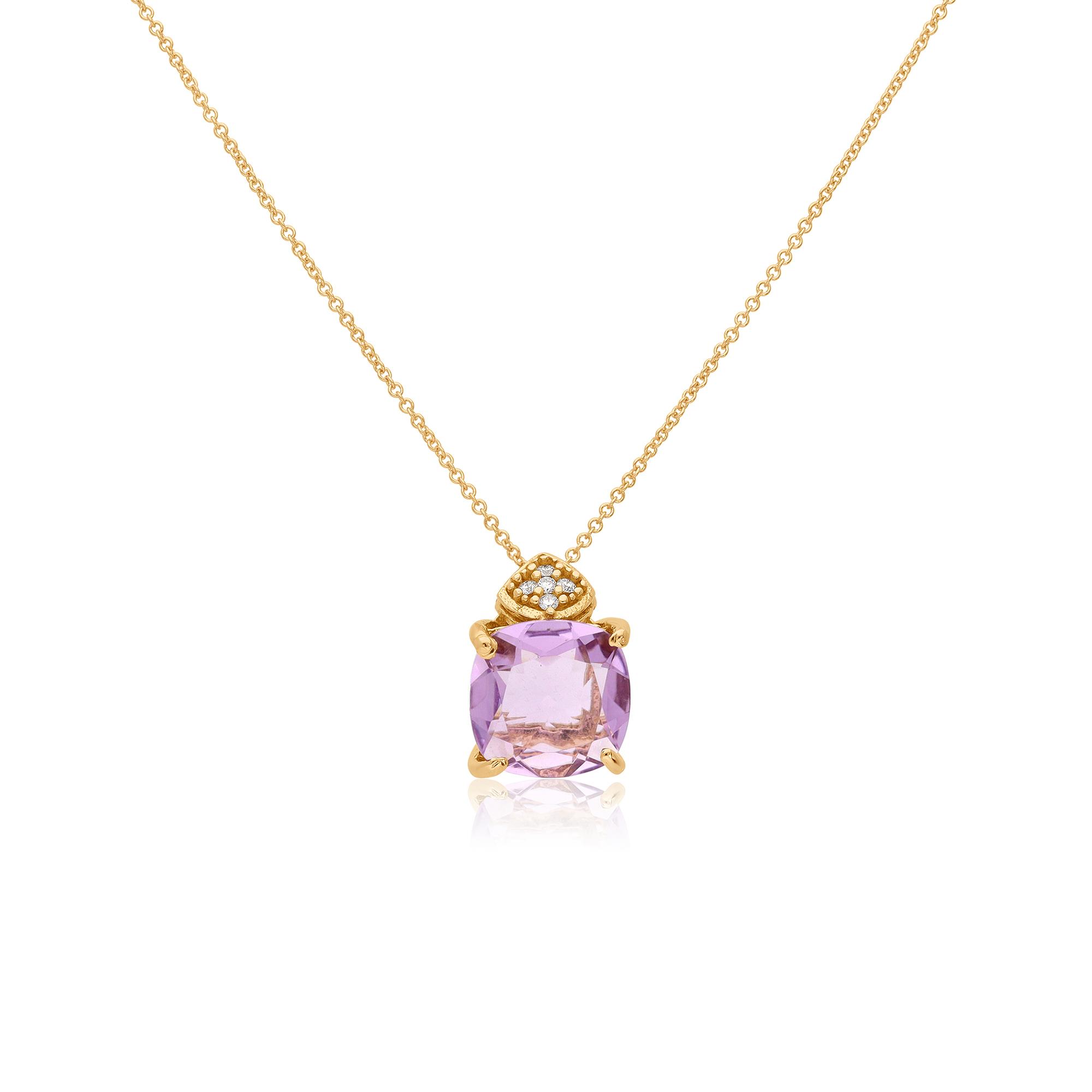 Collana Gemma con ametista e diamanti - ALFIERI & ST. JOHN