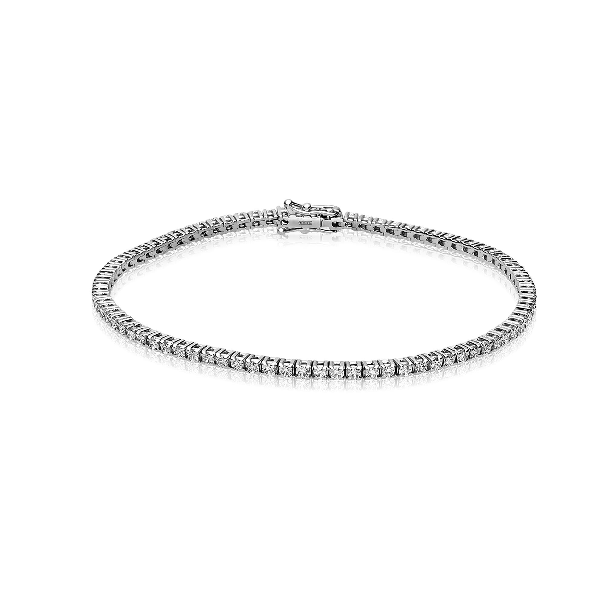 Bracciale tennis con diamanti ct. 2,00 - ALFIERI & ST. JOHN