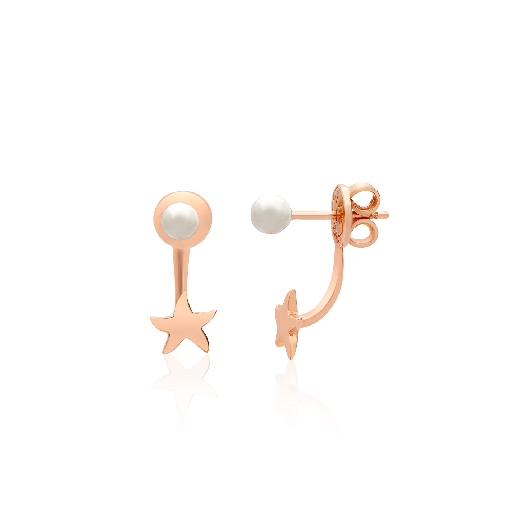 Dodo single earring with star and pearl - DODO