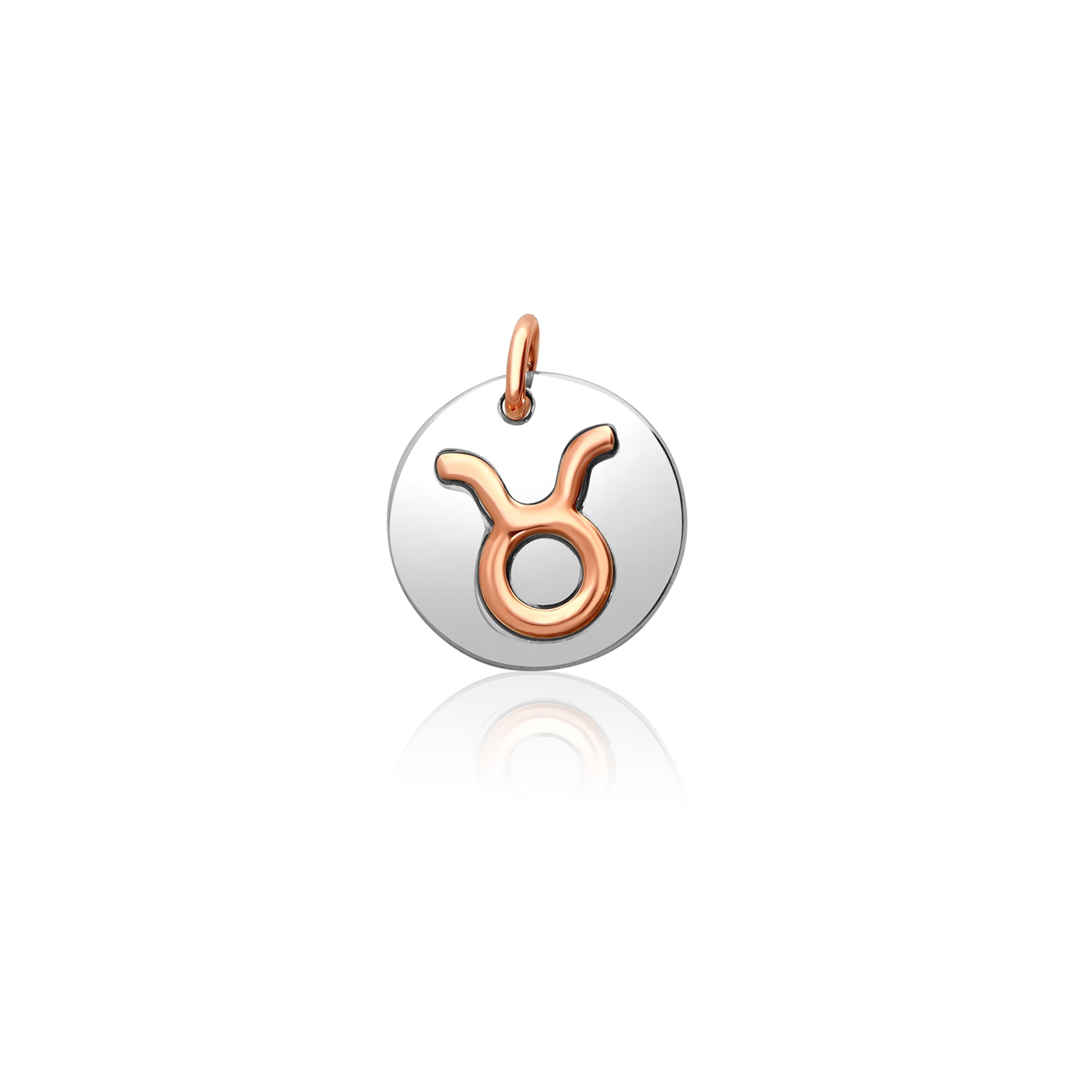 Ciondolo Toro in argento e oro rosa - DODO