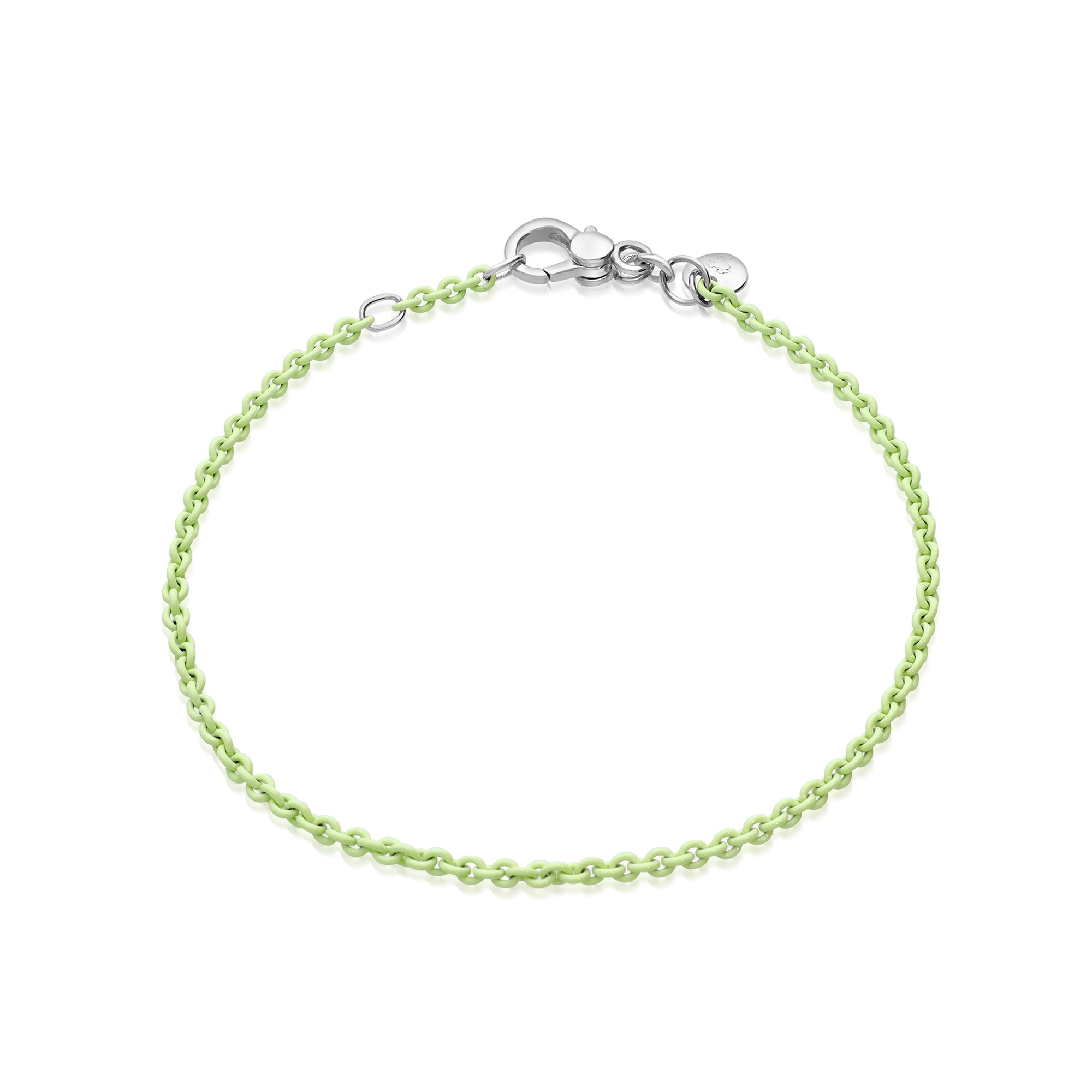 Bracciale in argento laccato verde pastello - DODO