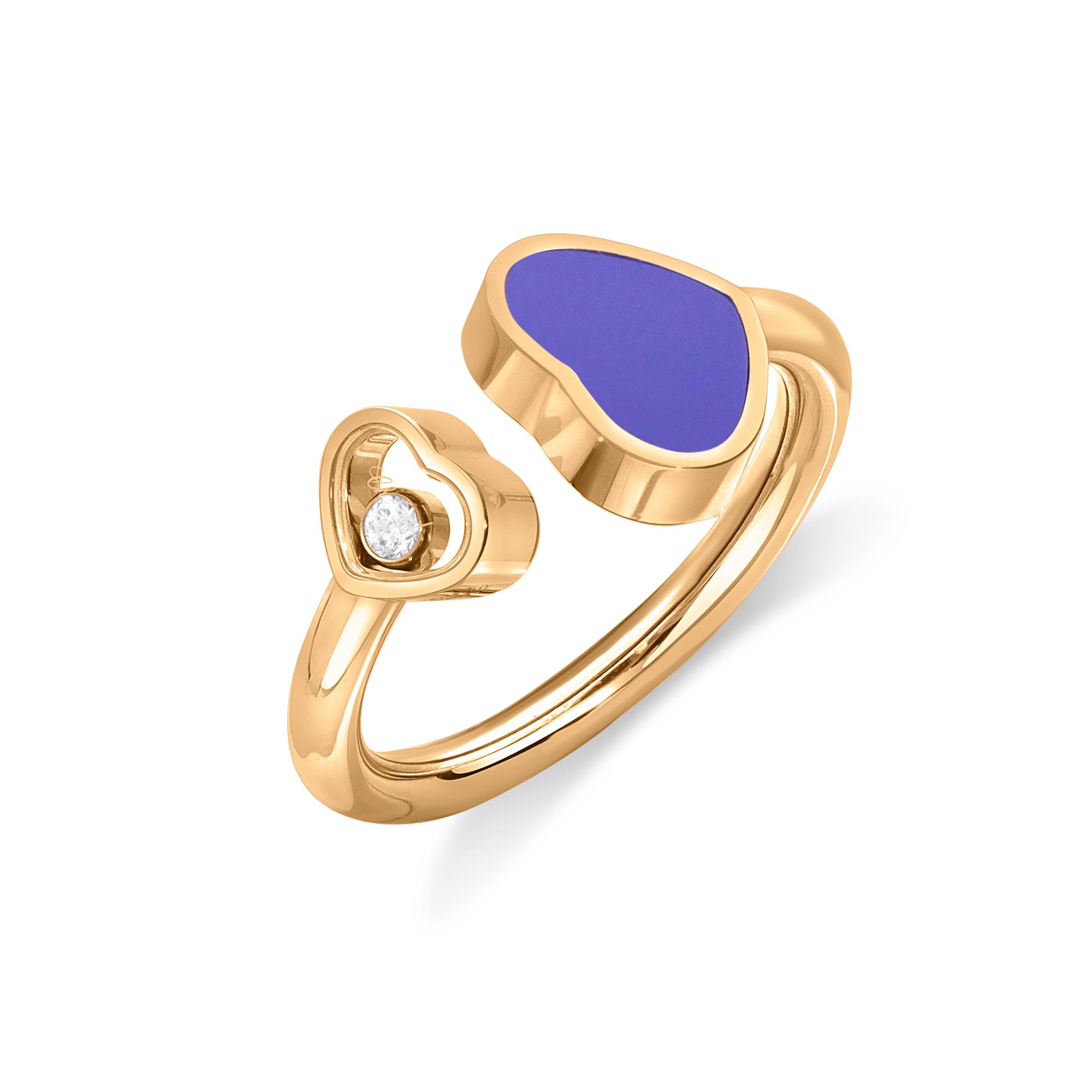 Anello Chopard happy hearts con lapislazzulo - CHOPARD
