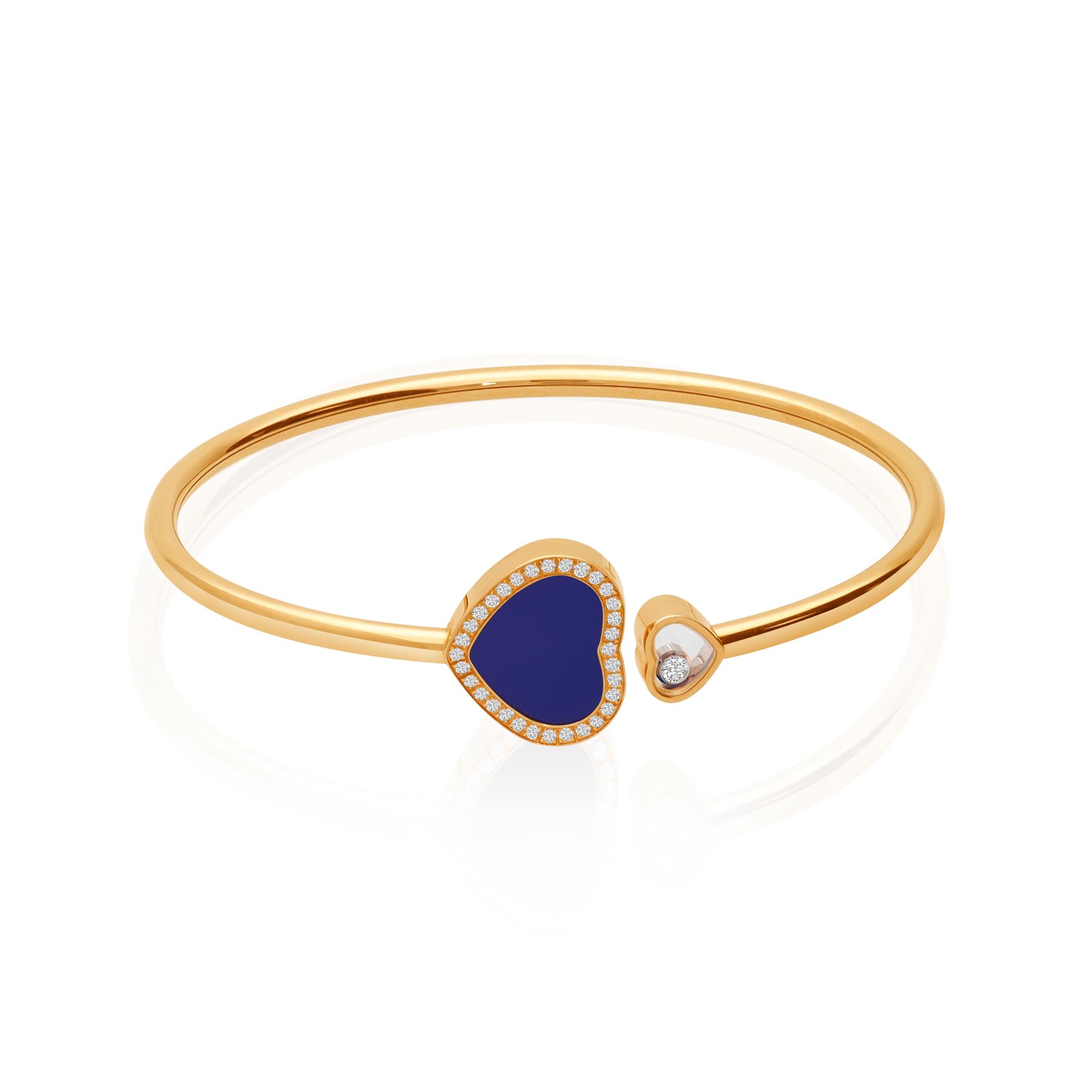 Bracciale Chopard happy hearts con lapislazzulo - CHOPARD