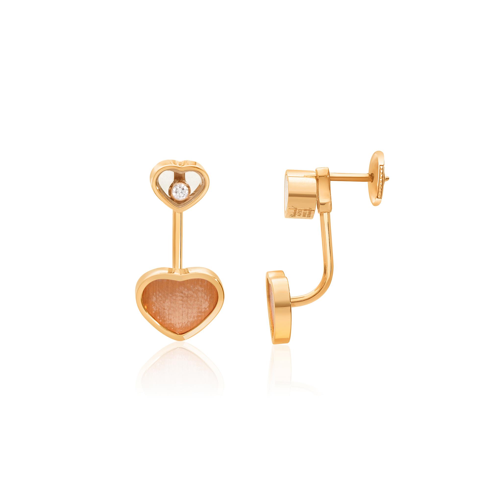Orecchini Chopard happy hearts con diamanti - CHOPARD