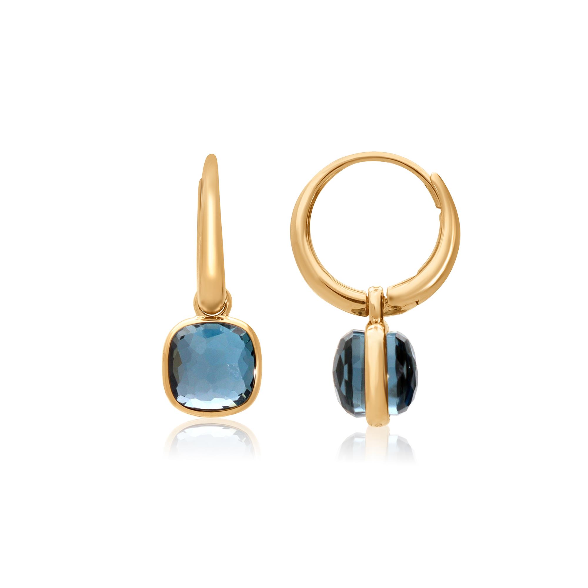 Pomellato Nudo mini earrings with London blue topaz - POMELLATO