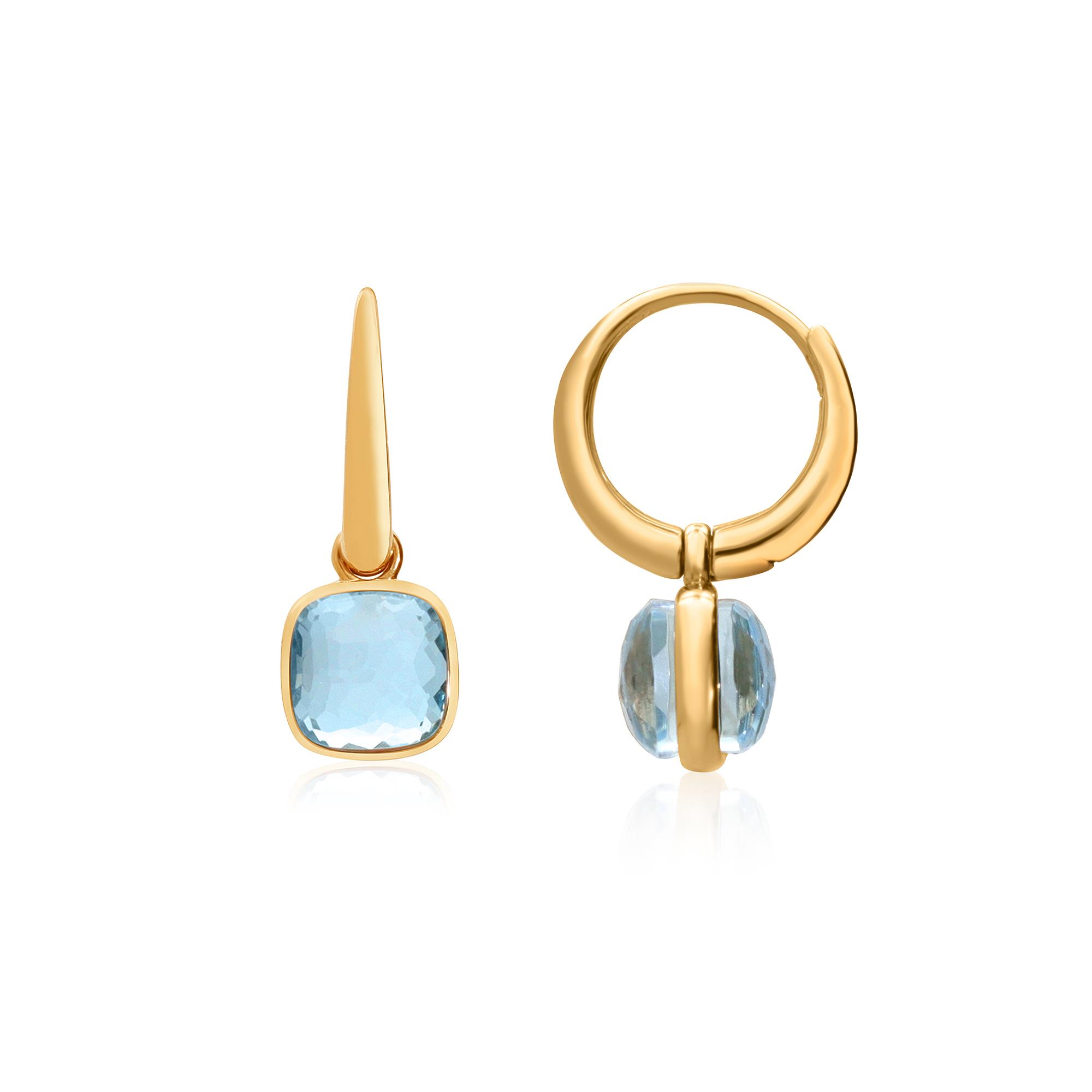 Orecchini Pomellato Nudo mini con topazio azzurro - POMELLATO