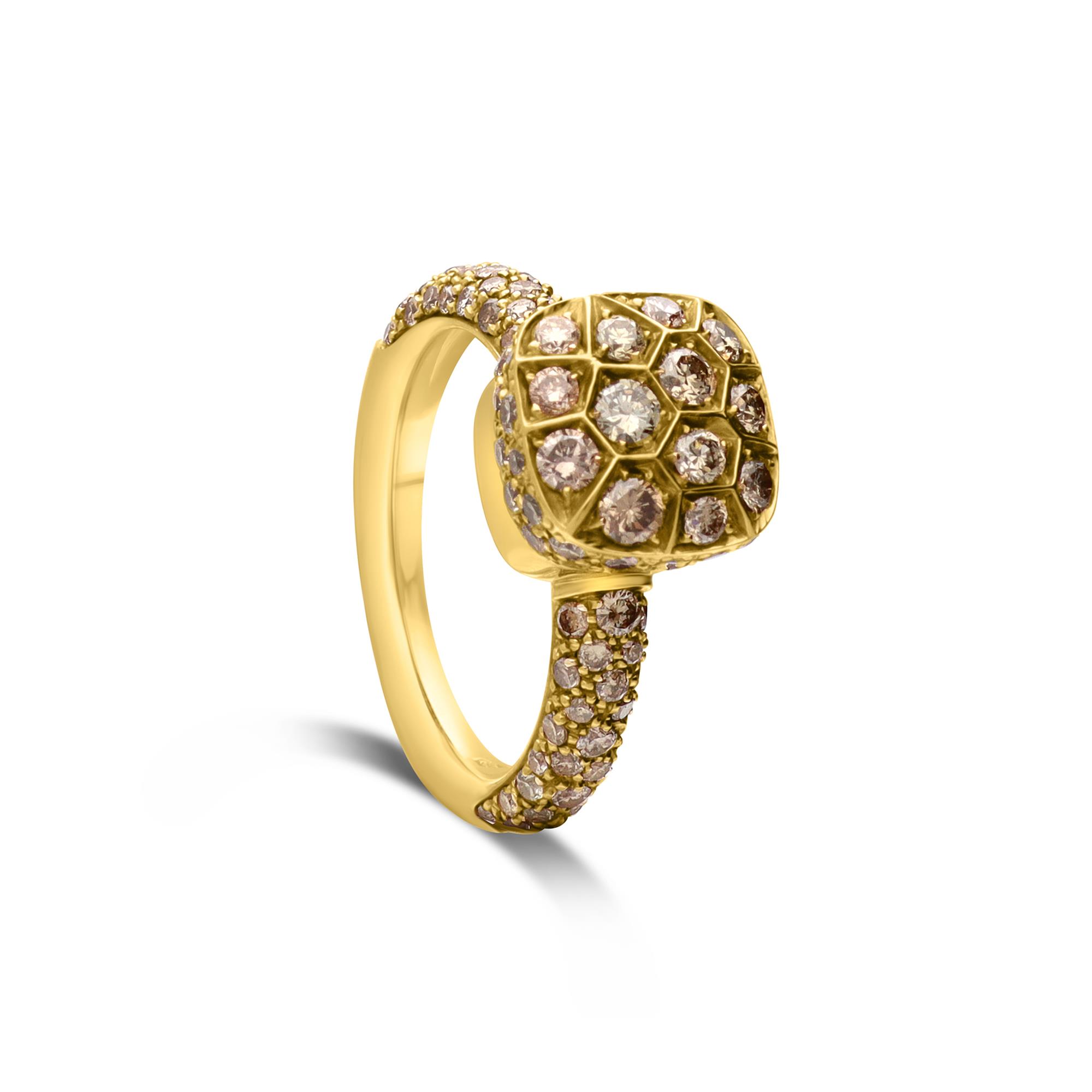 Pomellato Nudo ring with pavé diamonds - POMELLATO
