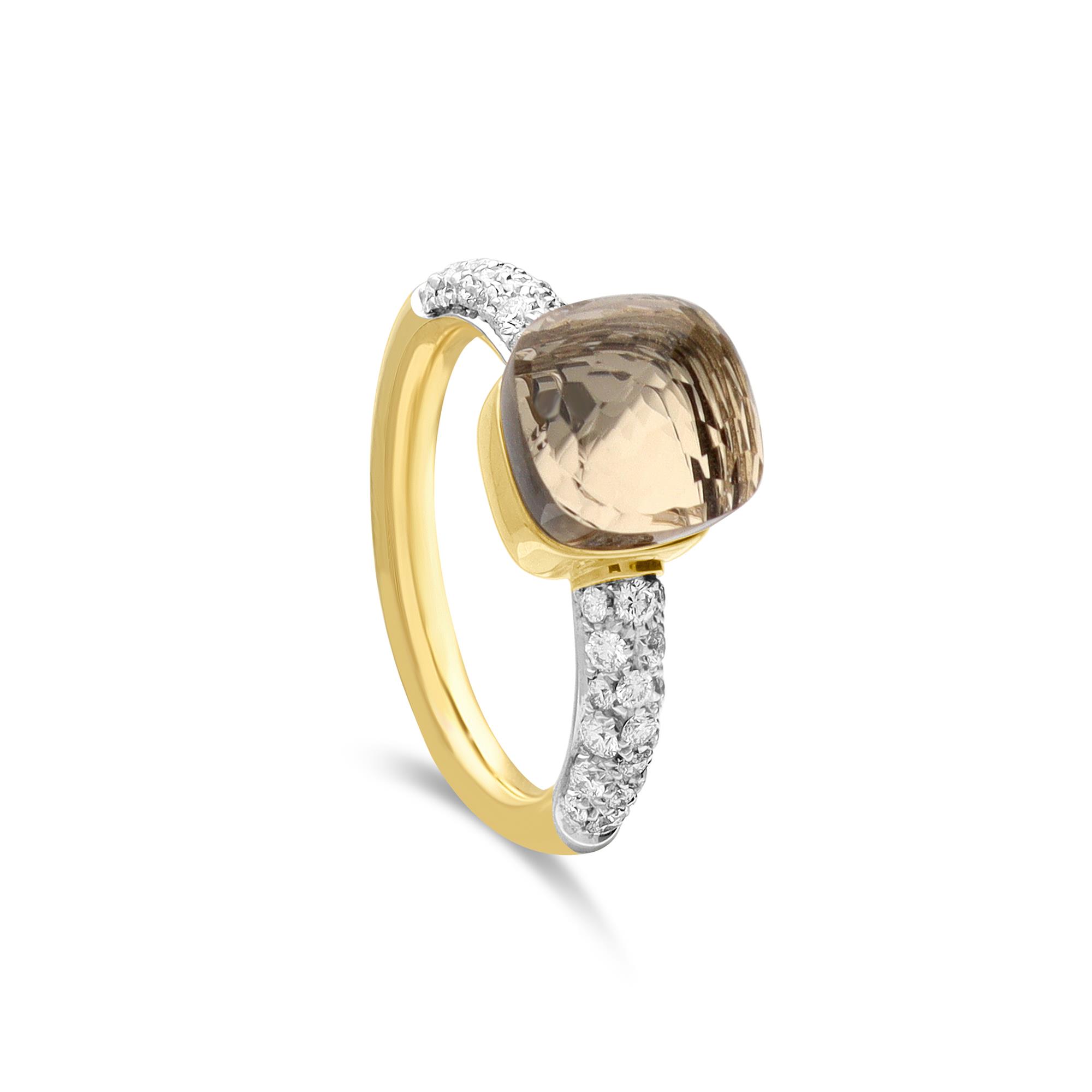 Pomellato Nudo ring with white topaz and diamonds - POMELLATO
