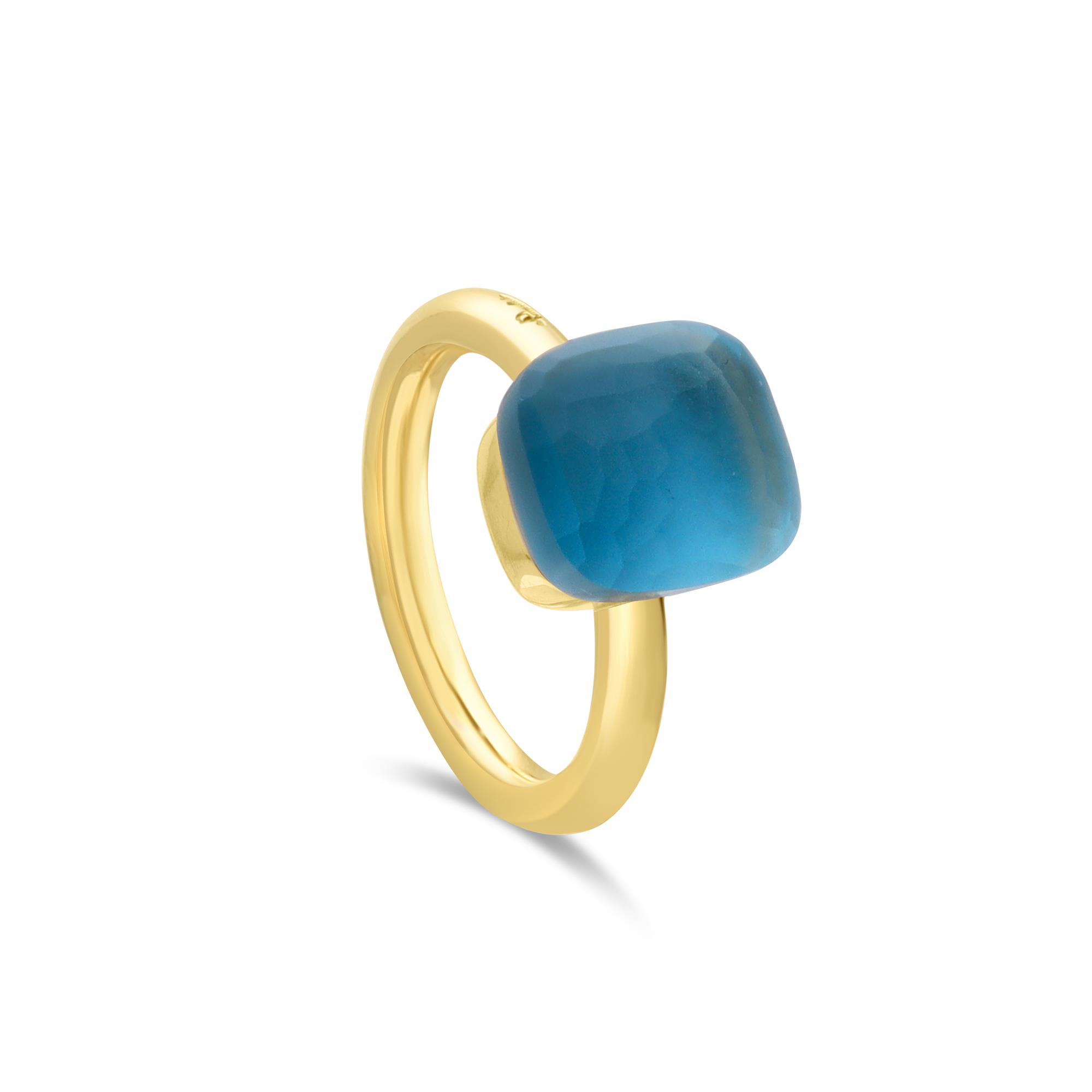 Anillo Pomellato Nudo con topacio azul - POMELLATO
