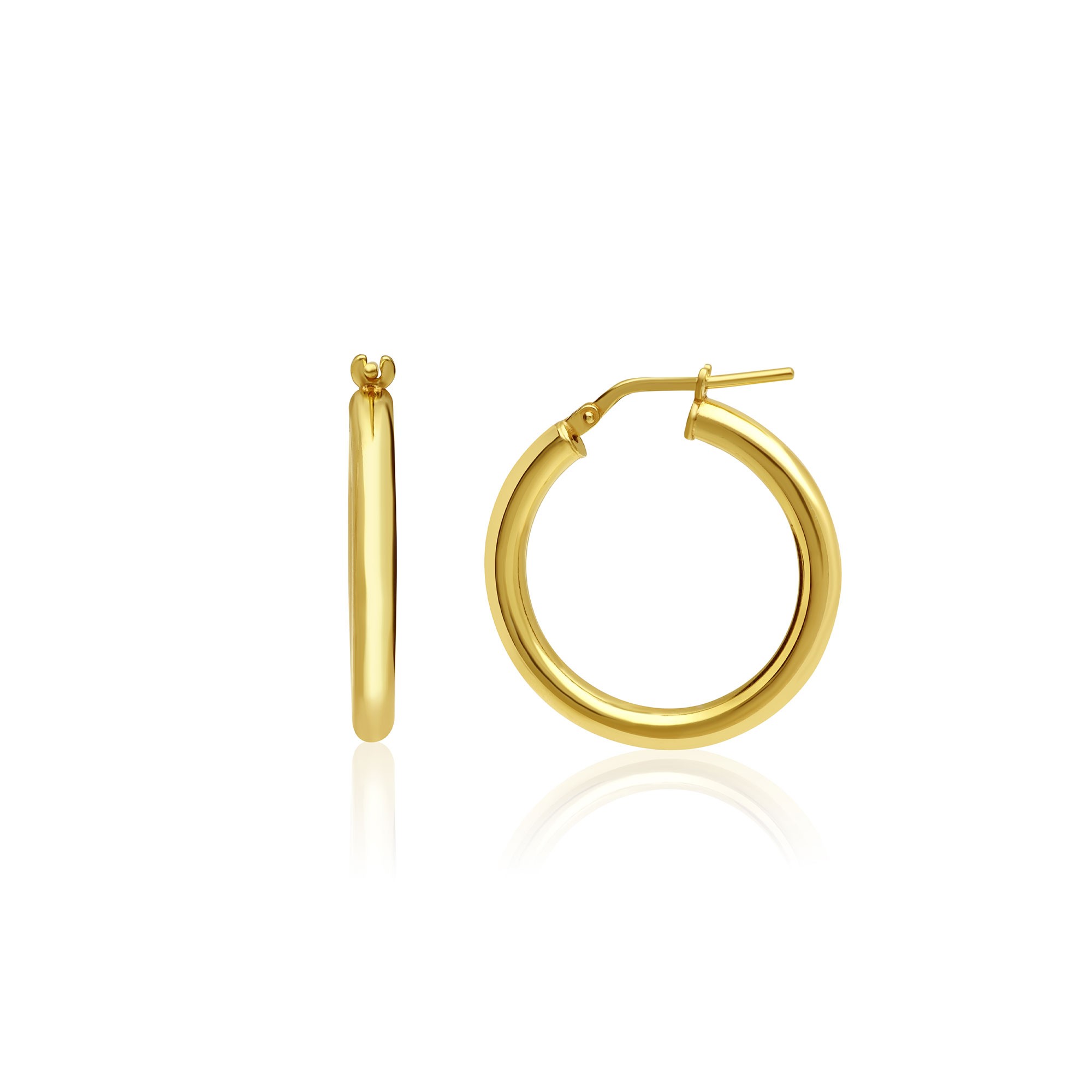 Orecchini a cerchio in argento - LUXURY MILANO