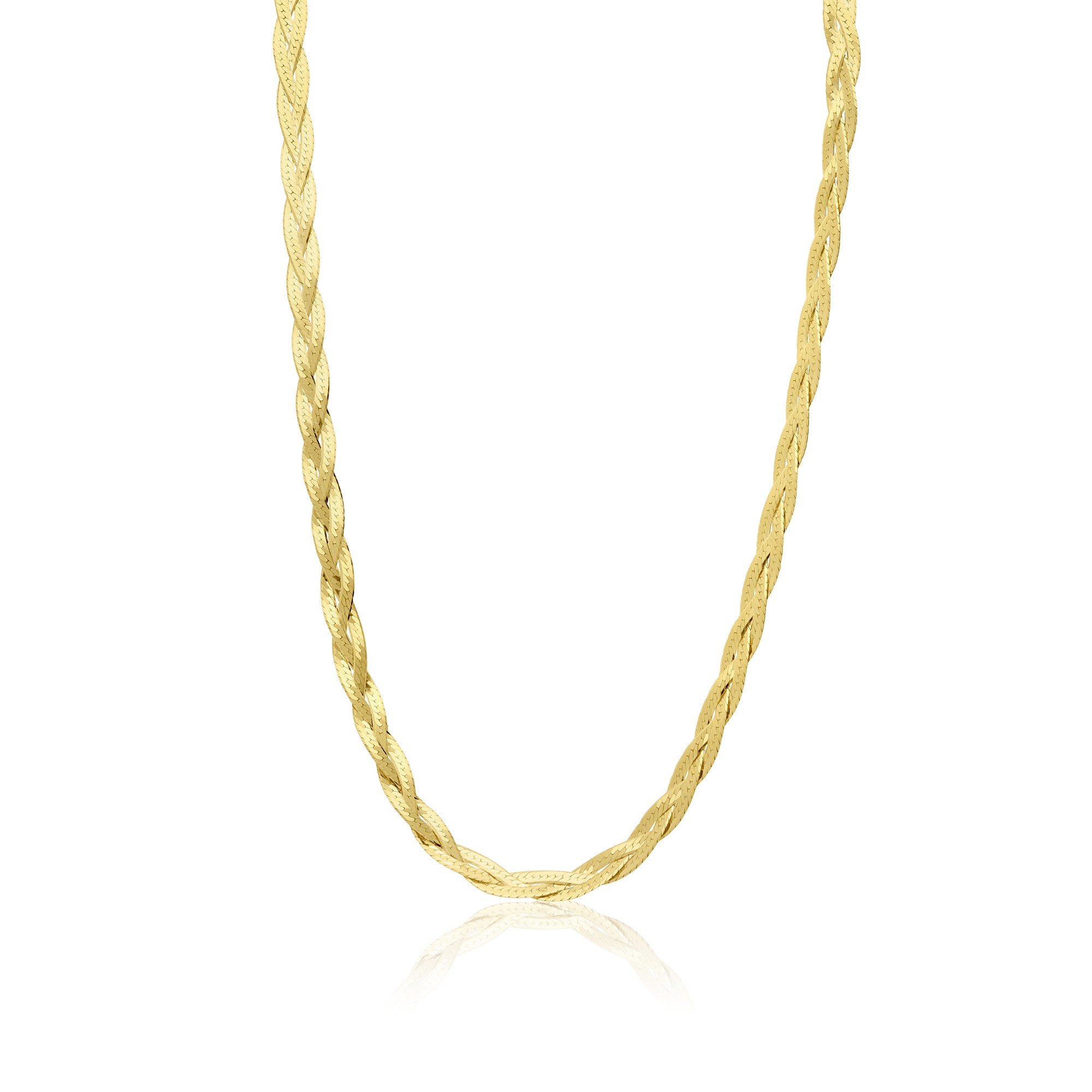 Diamond-cut soft braid necklace - LUXURY MILANO