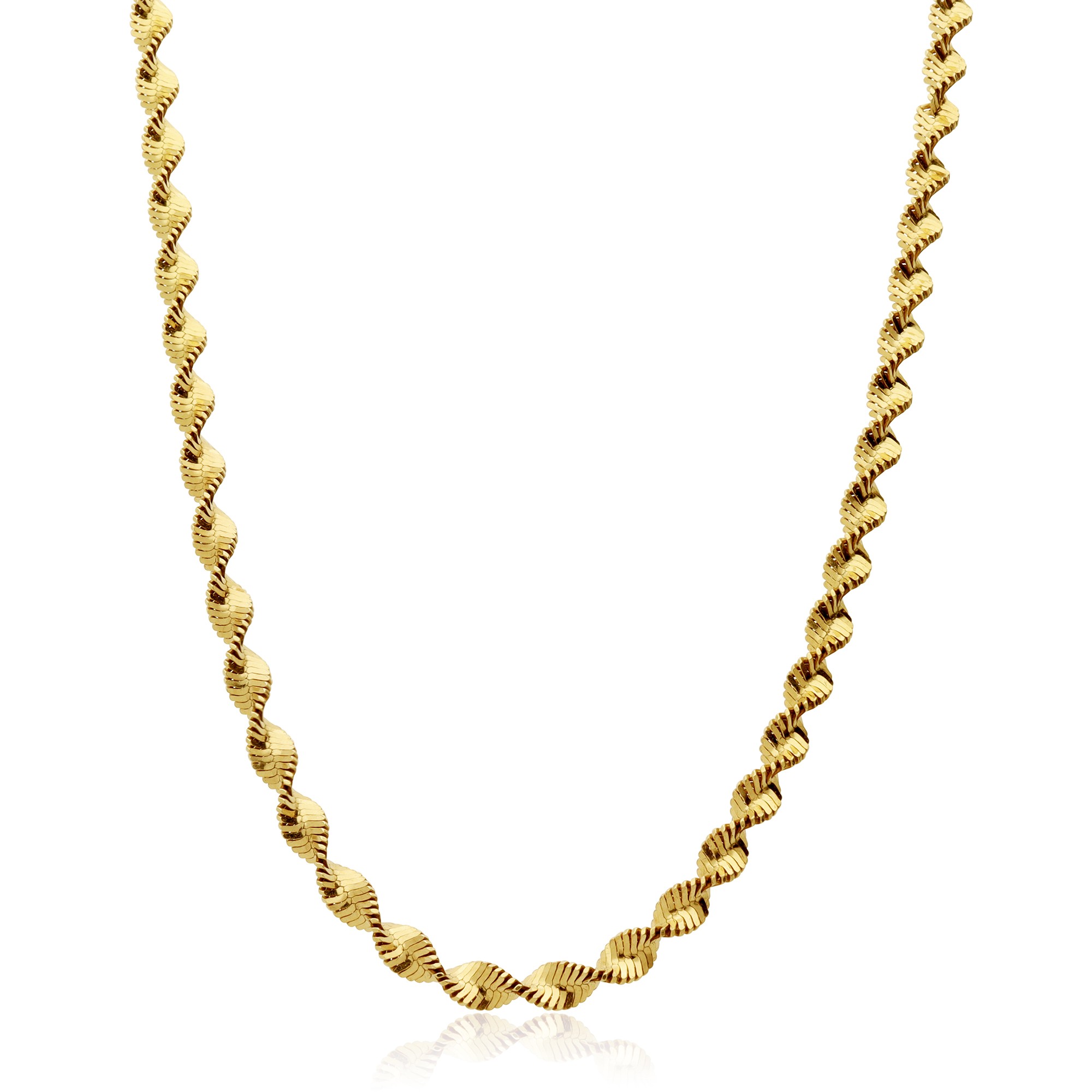 Collana in argento con maglia a vortice - LUXURY MILANO