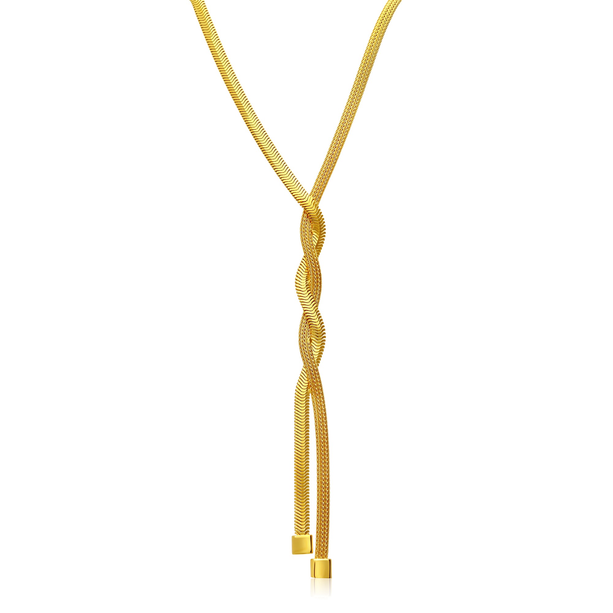 Collana in argento con filo snake - LUXURY MILANO