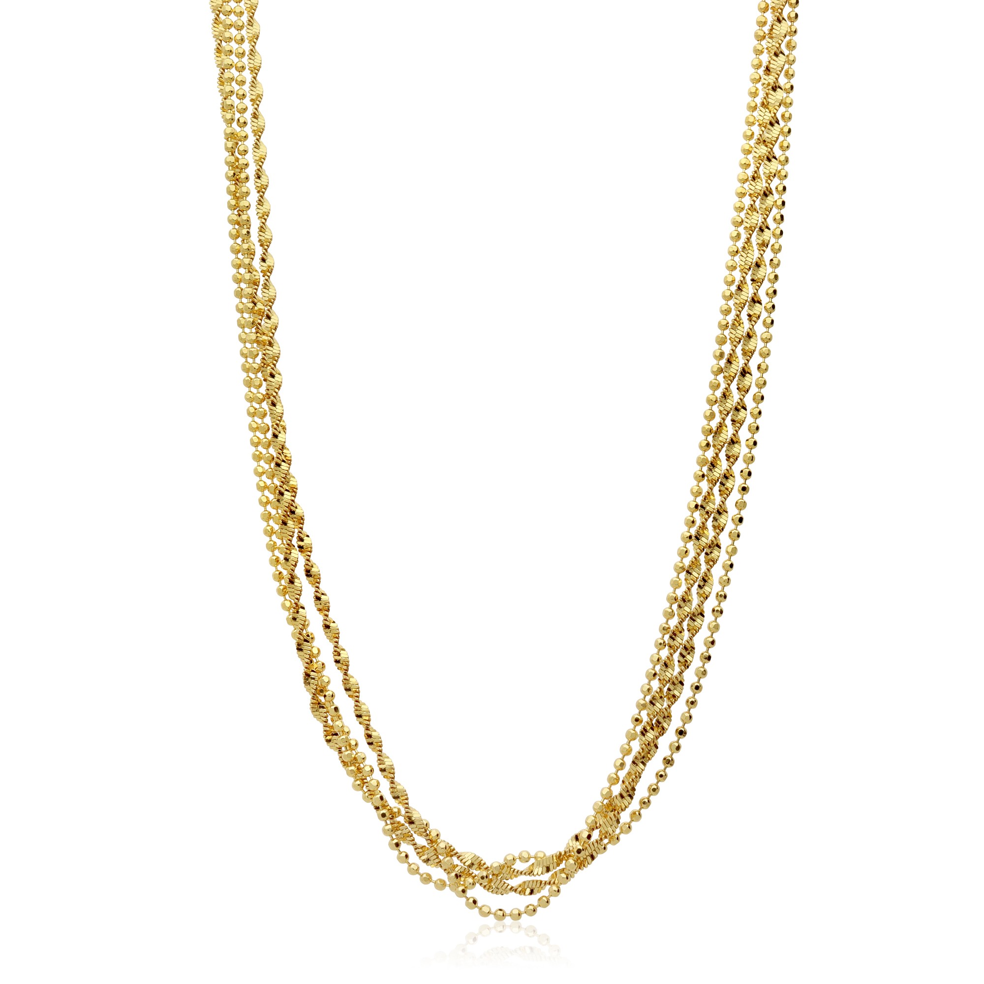 Collana multifilo con pallini - LUXURY MILANO