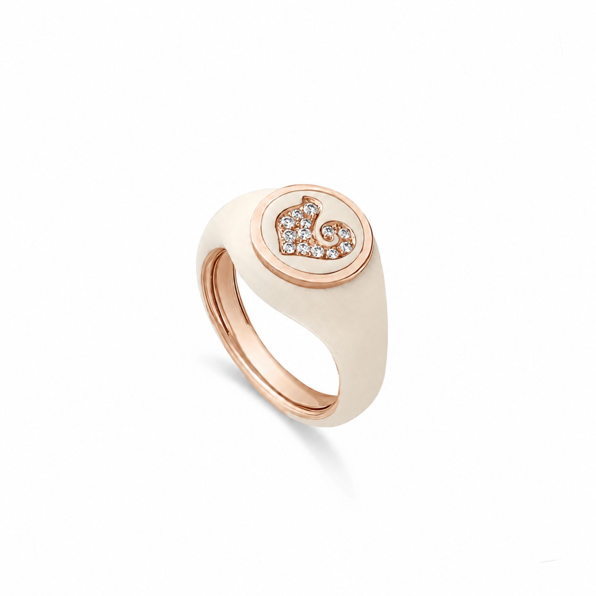 Anello Pailettes Sygillum con diamanti - CHANTECLER