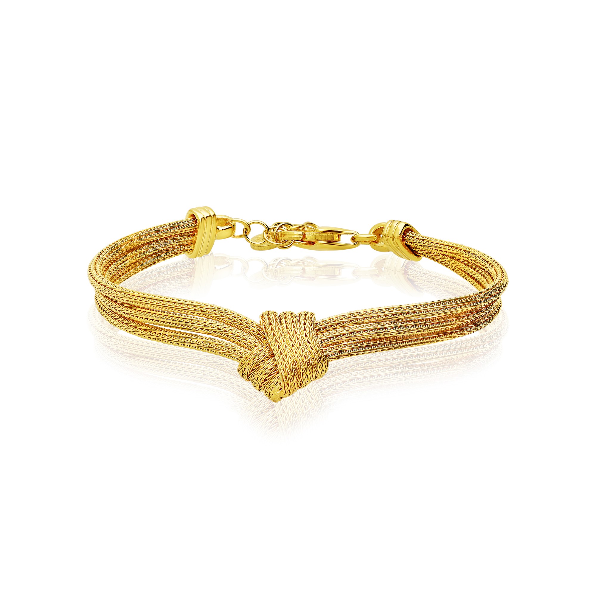 Pulsera de tres hilos con nudo - LUXURY MILANO