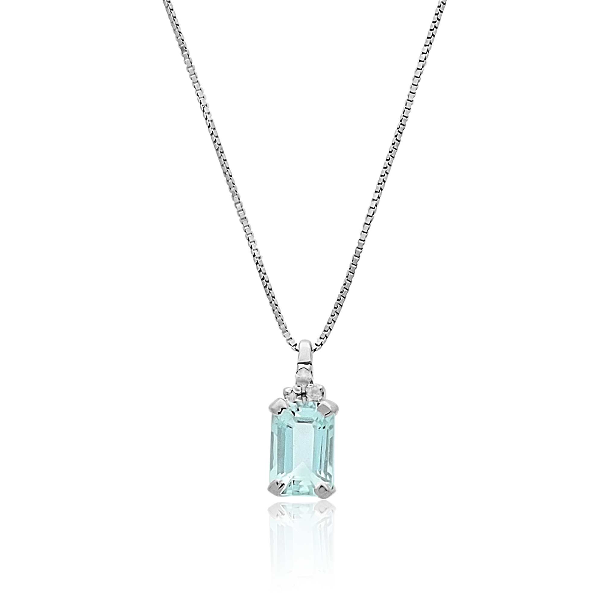 Collana con acquamarina - LUXURY MILANO