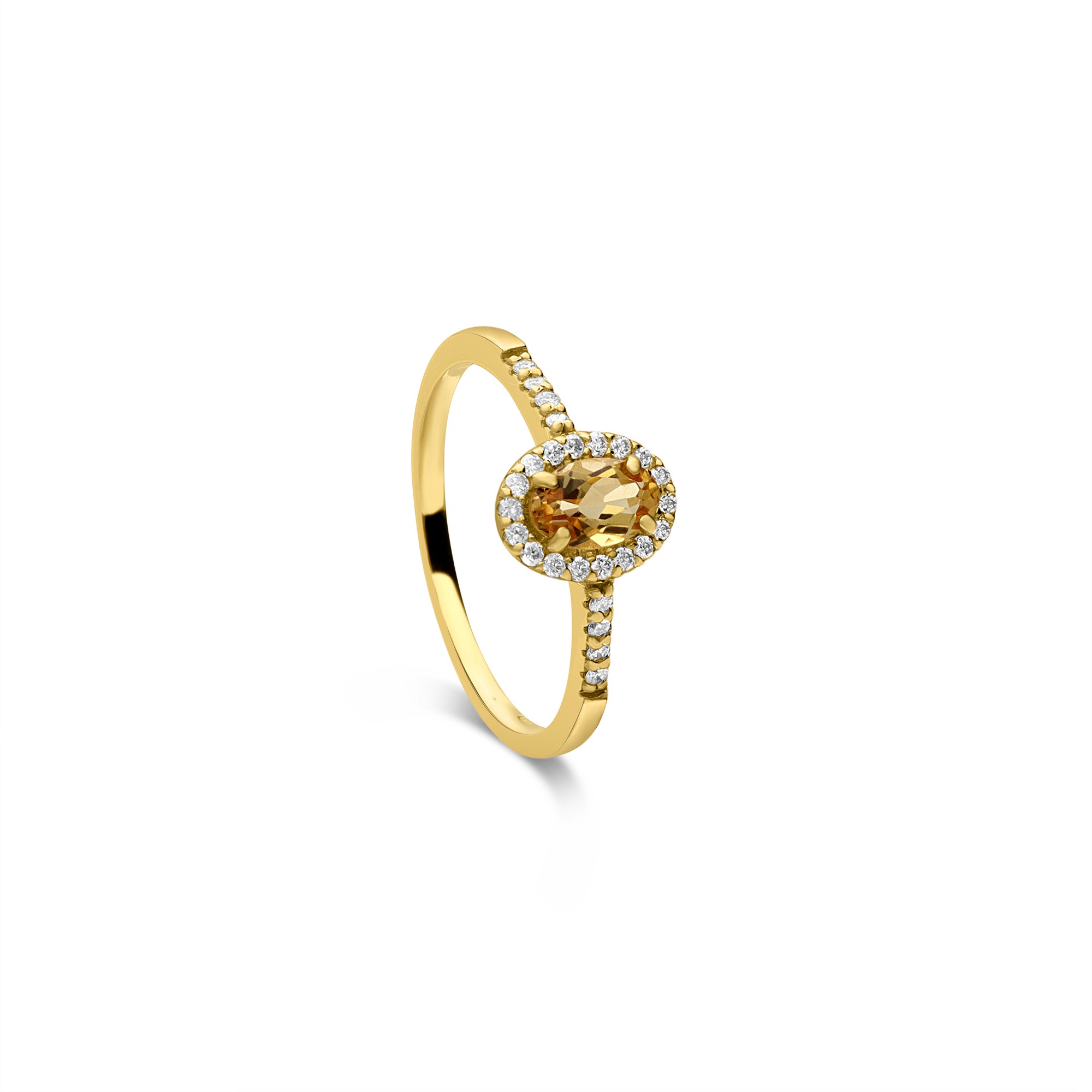 Anillo de oro con cuarzo - LUXURY MILANO